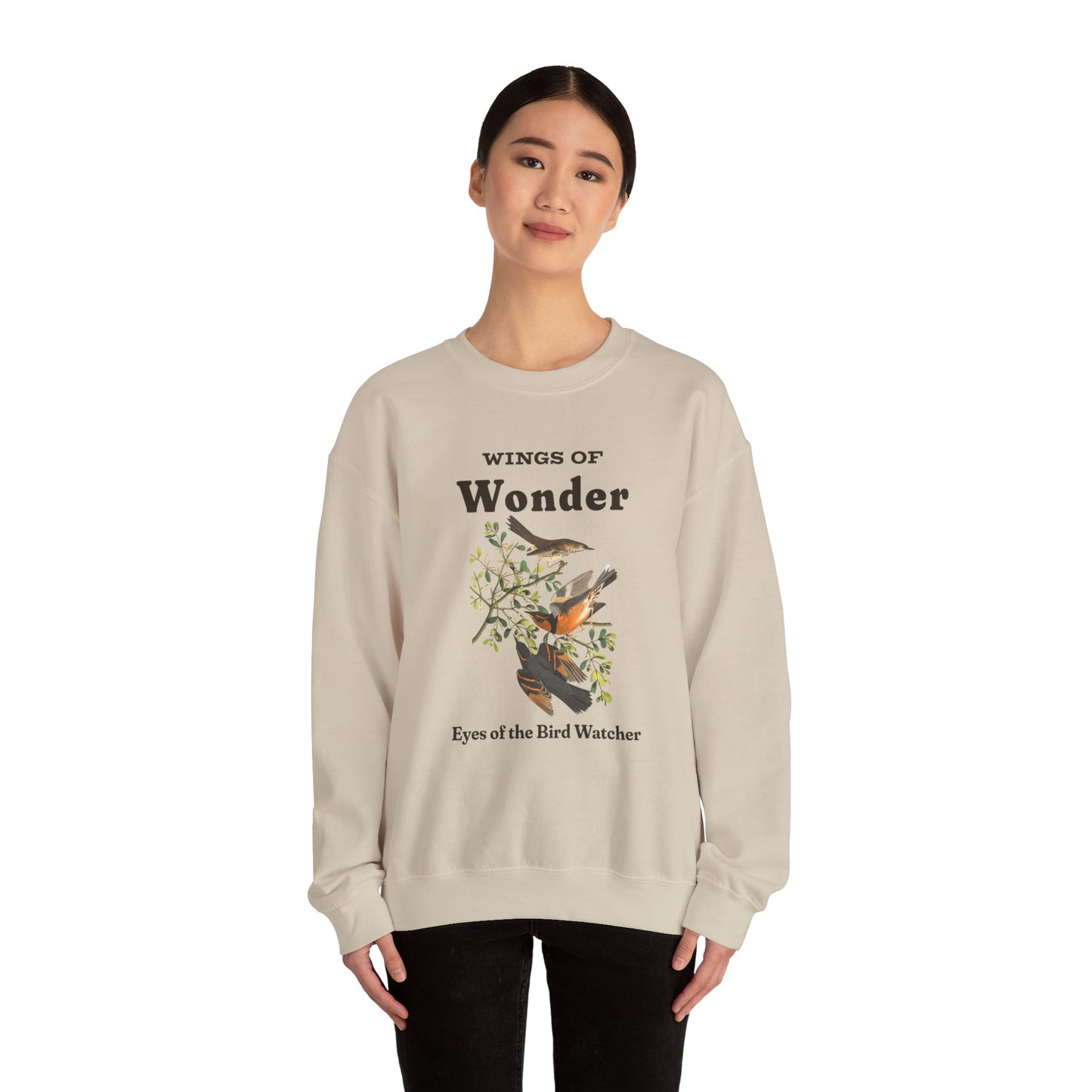 Wings of Wonder Crewneck Sweatshirt - Perfect Gift for Bird Watchers