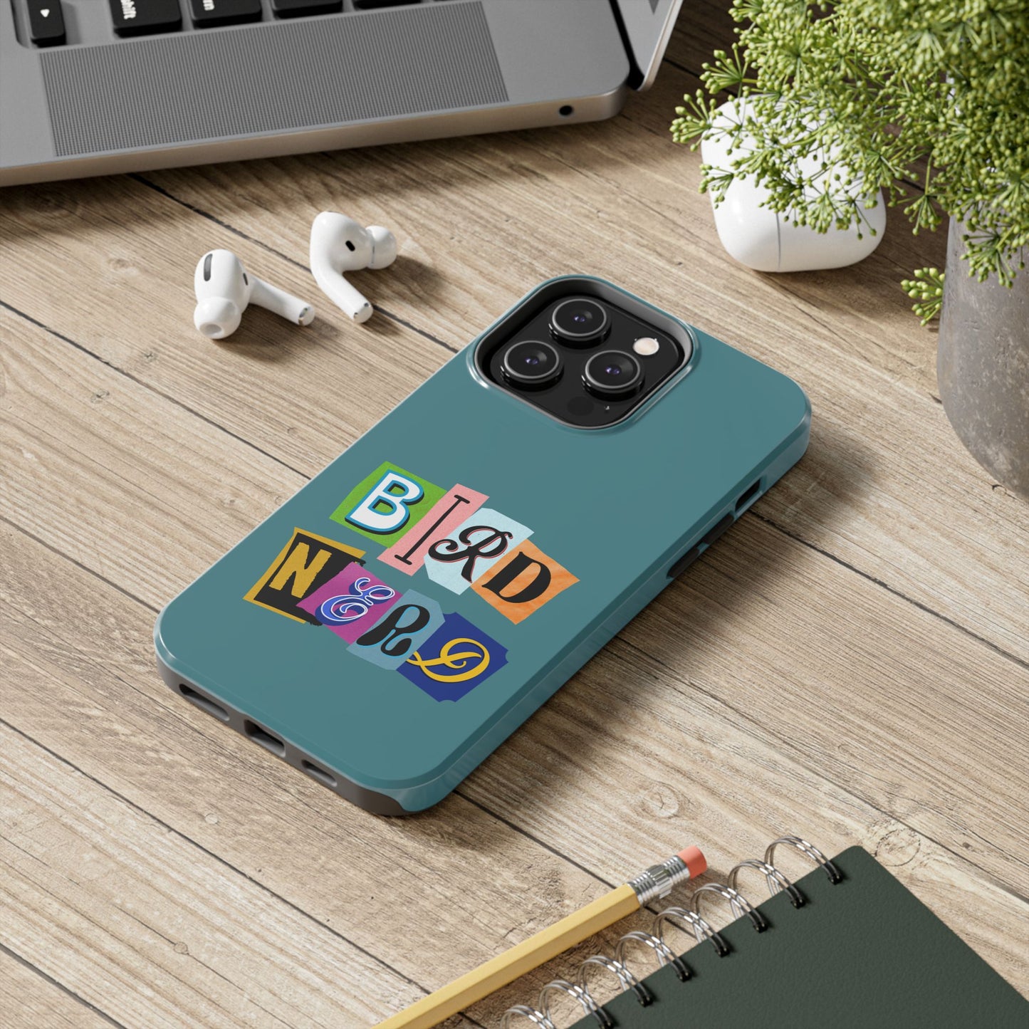 The Nerdy Birder - Bird Nerd Tough Phone Cover for Bird Lovers, Unique Gift for Wildlife Enthusiasts