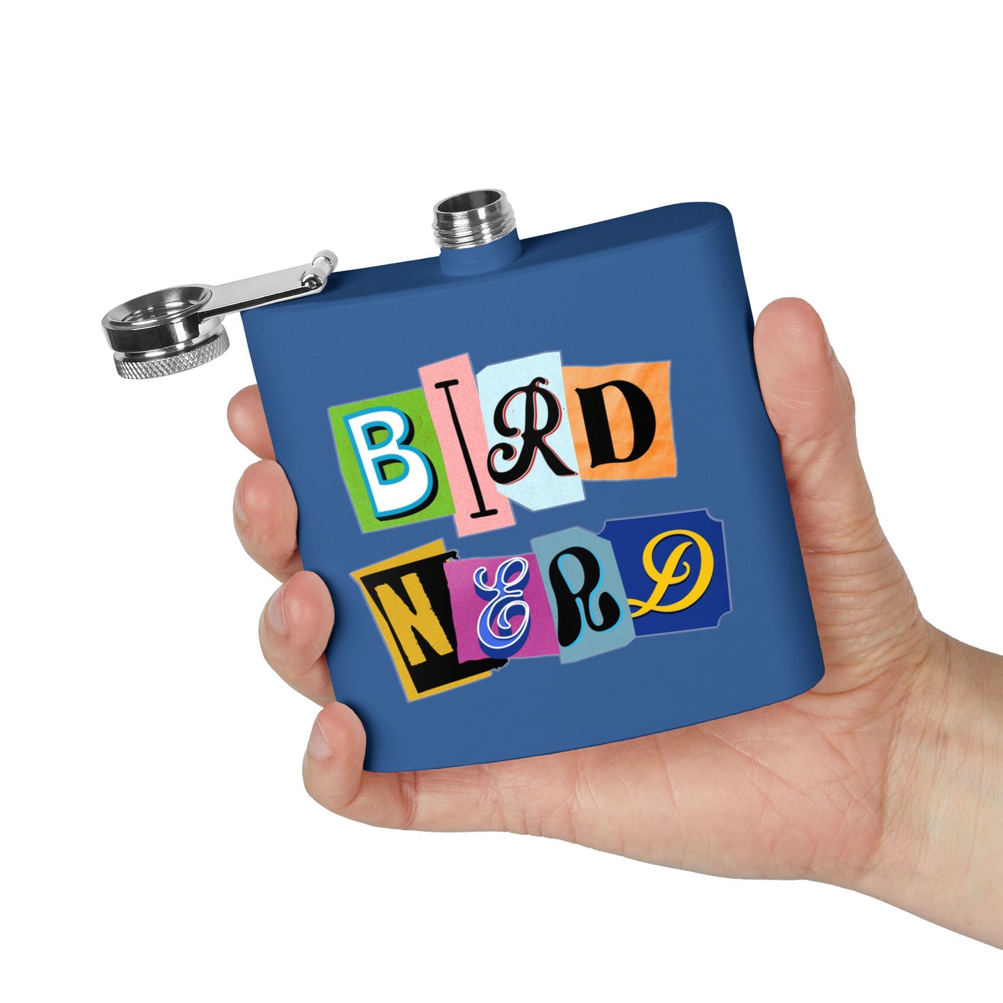 Bird Nerd Funny Bird Lover's Stainless Steel Flask - 6oz
