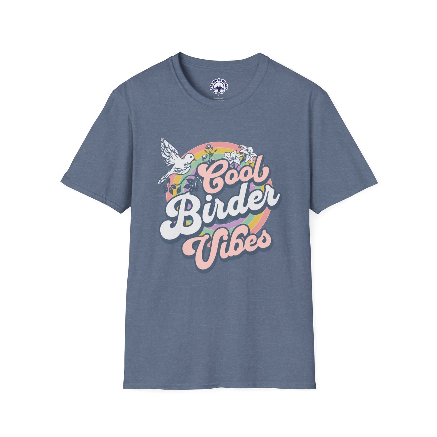 Cool Birder Vibes Unisex Softstyle T-Shirt | Perfect for Bird Lovers and Nature Enthusiasts