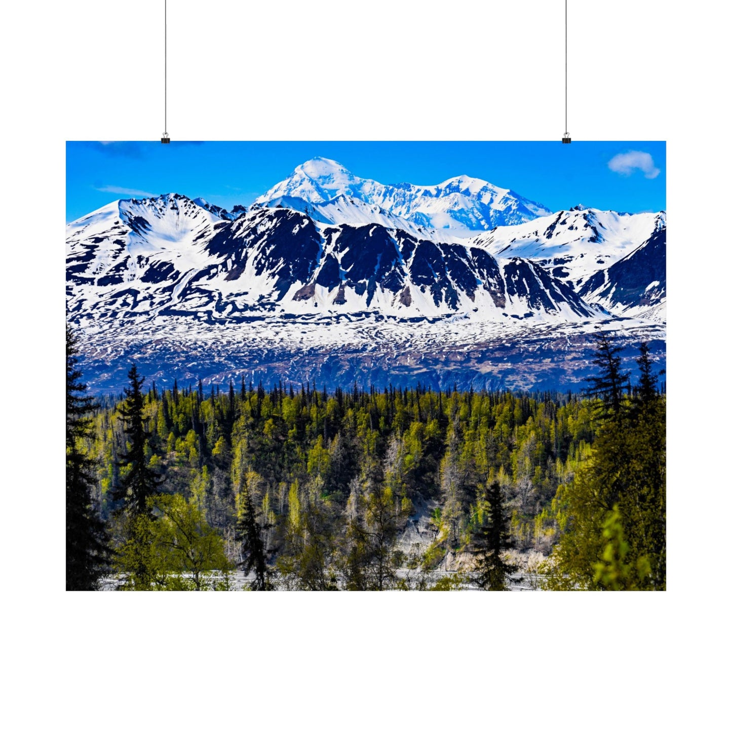 Majestic Mountain Matte Horizontal Poster - Scenic Nature Wall Art