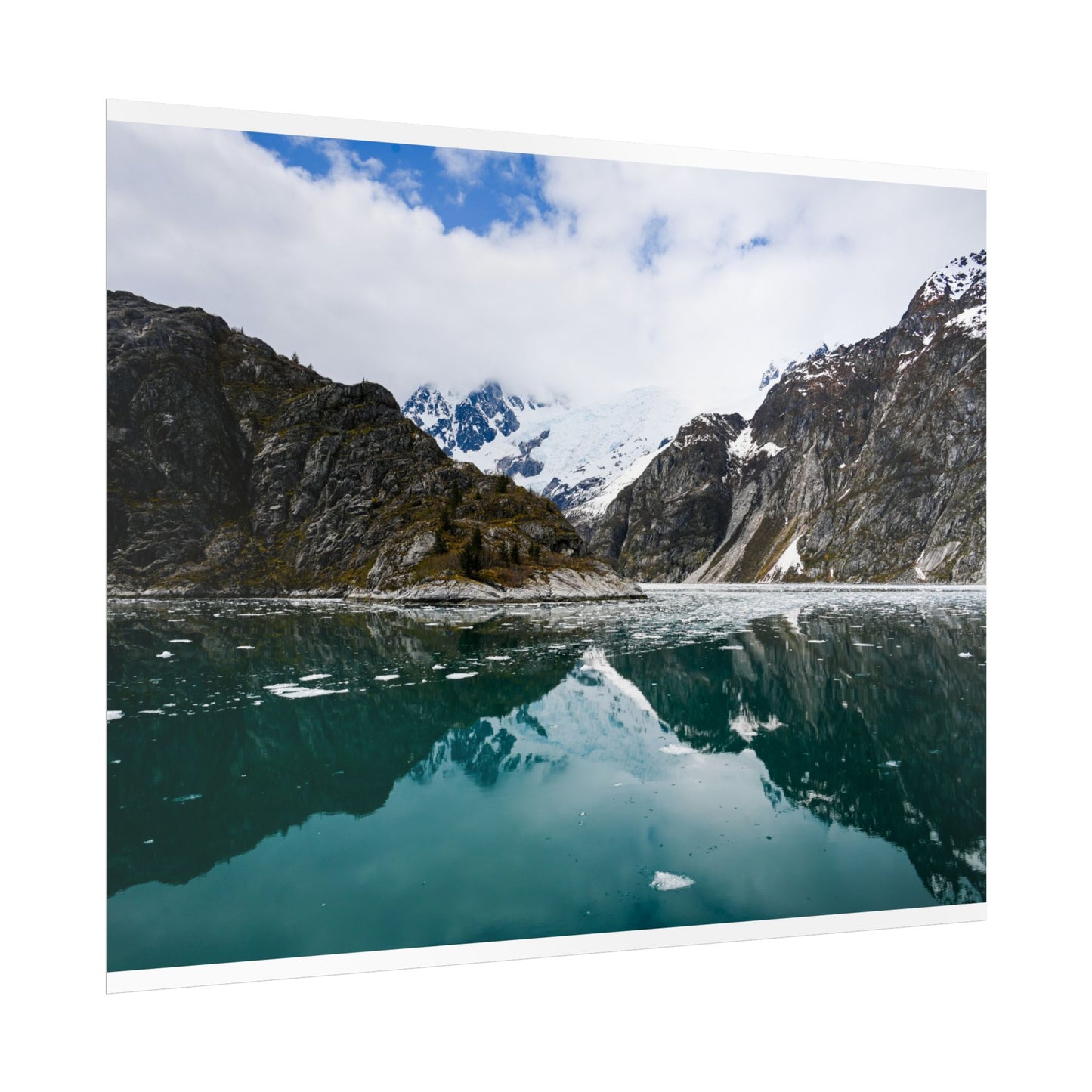 Scenic Mountain Reflection Rolled Poster | Tranquil Nature Wall Art