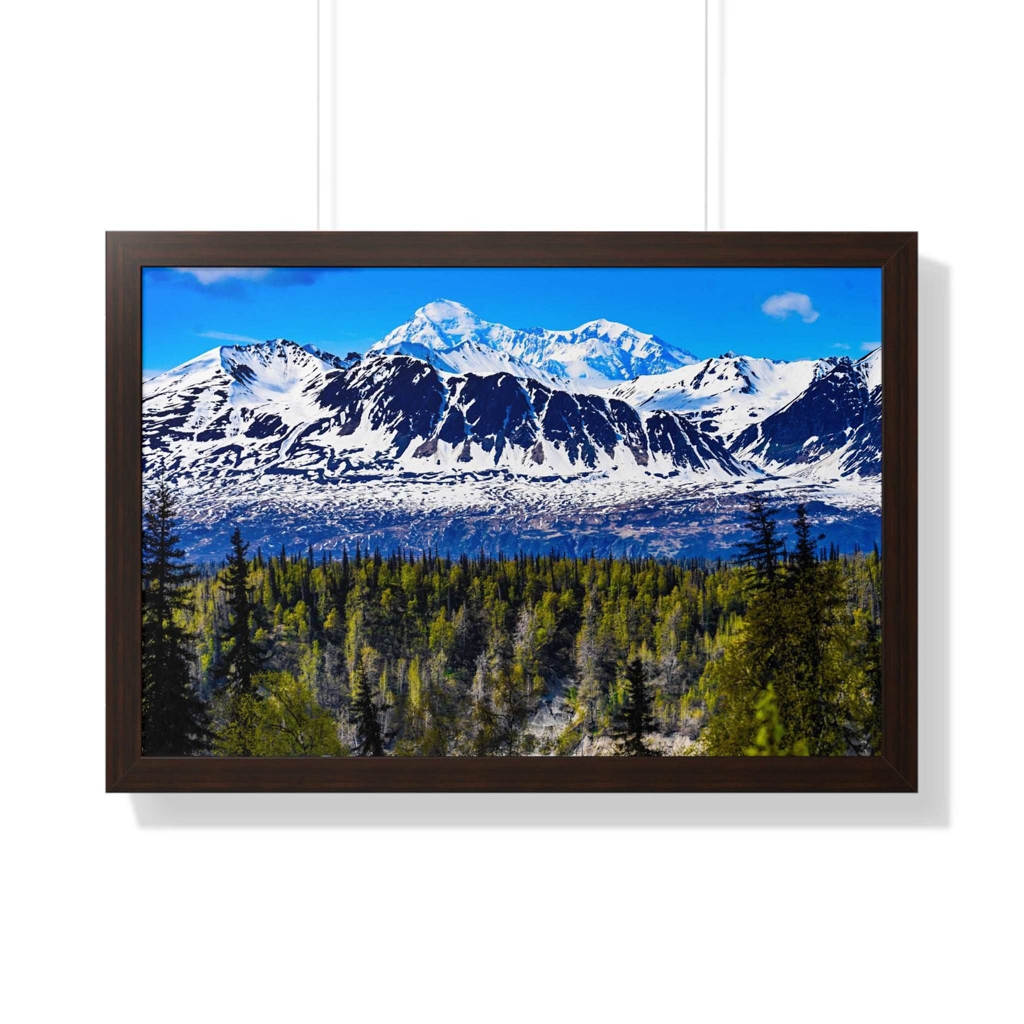 Mountain Landscape Framed Poster, Scenic Wall Art, Nature Decor, Gift for Outdoor Lovers, Home Office Artwork, Nature