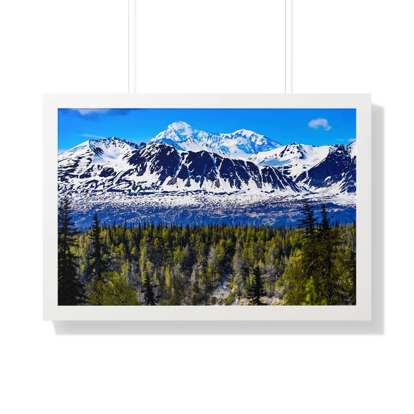 Mountain Landscape Framed Poster, Scenic Wall Art, Nature Decor, Gift for Outdoor Lovers, Home Office Artwork, Nature