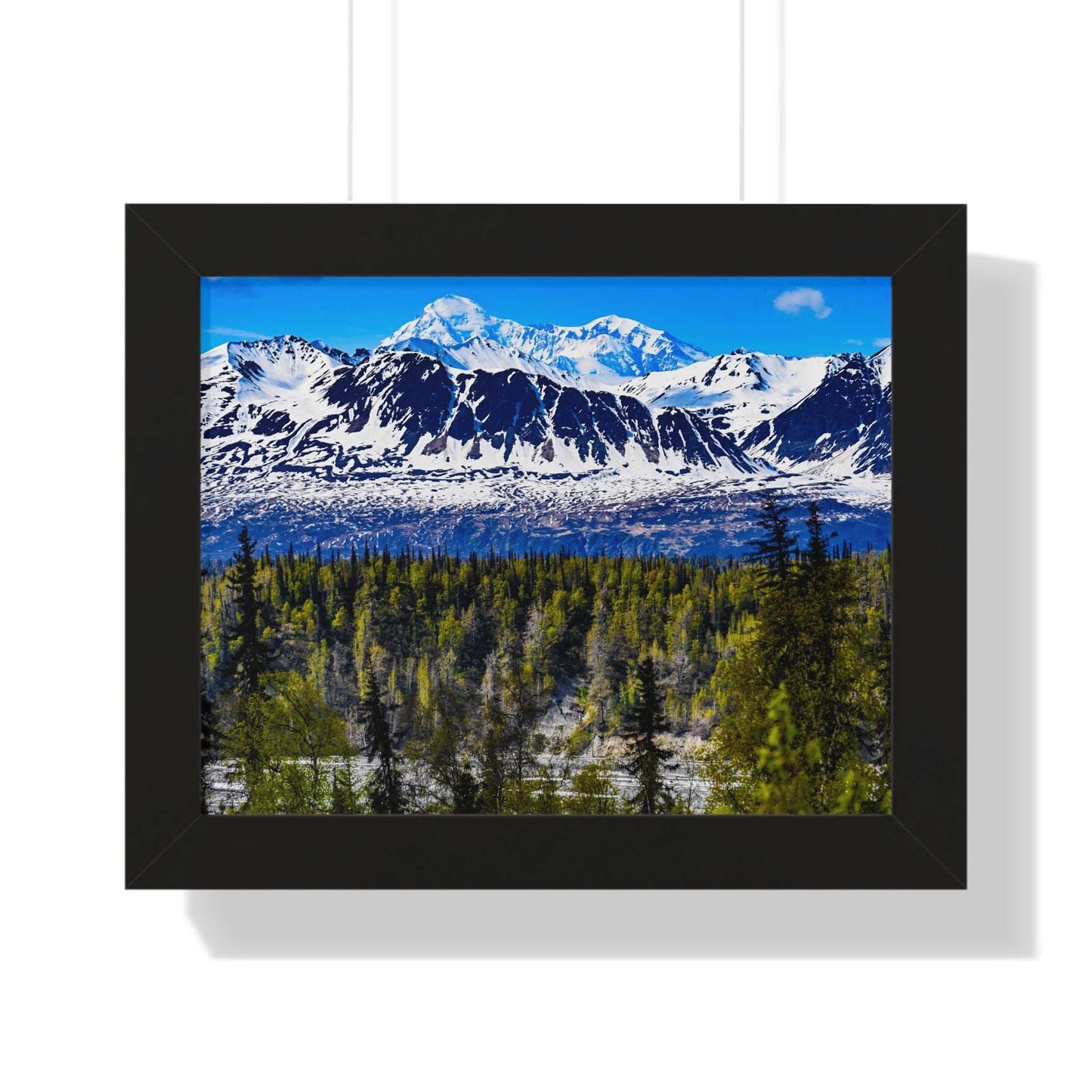 Mountain Landscape Framed Poster, Scenic Wall Art, Nature Decor, Gift for Outdoor Lovers, Home Office Artwork, Nature
