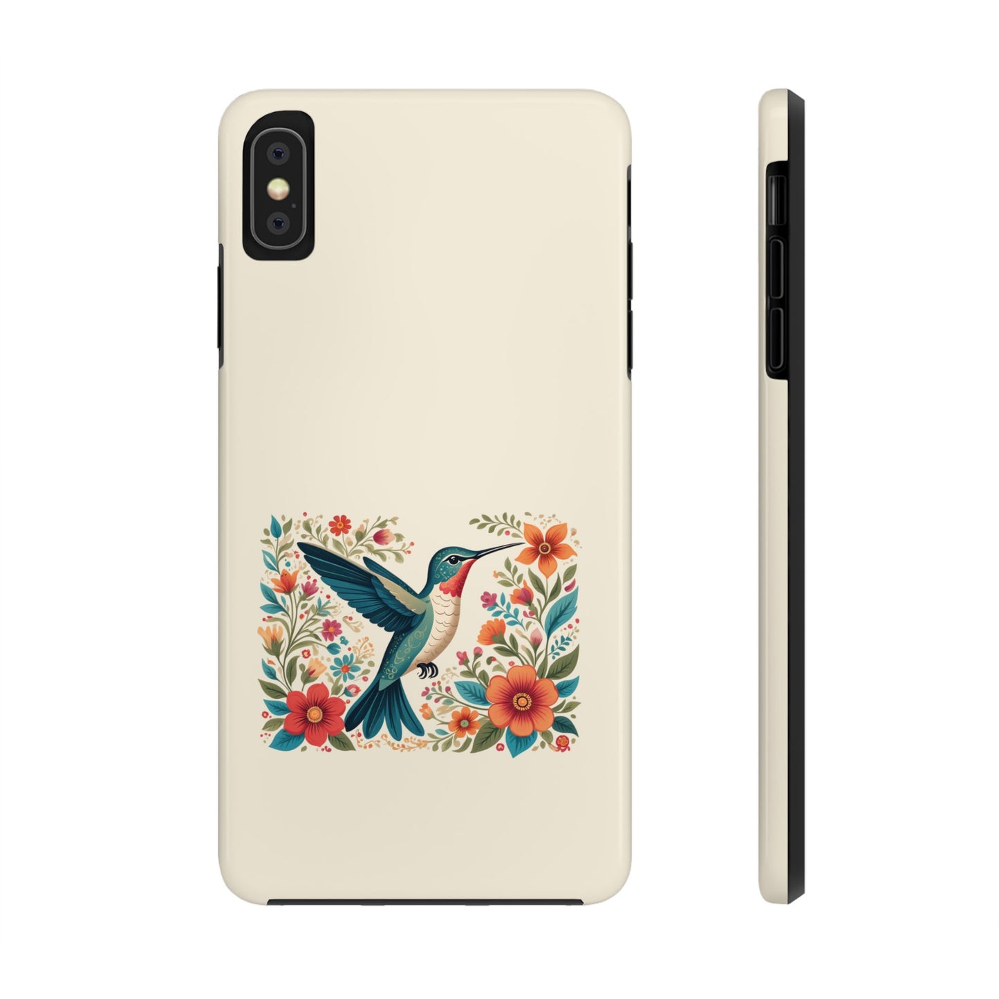 Hummingbird in Bloom Tough Phone Cases