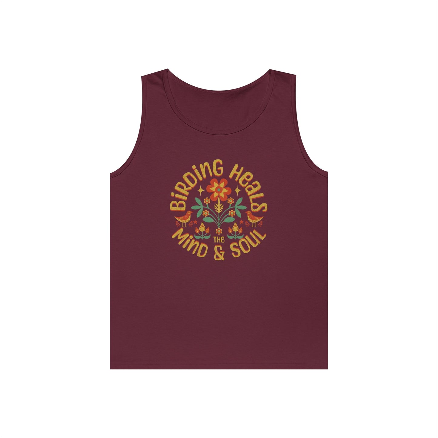 Birding Heals Tank Top, Gift for Bird Lovers