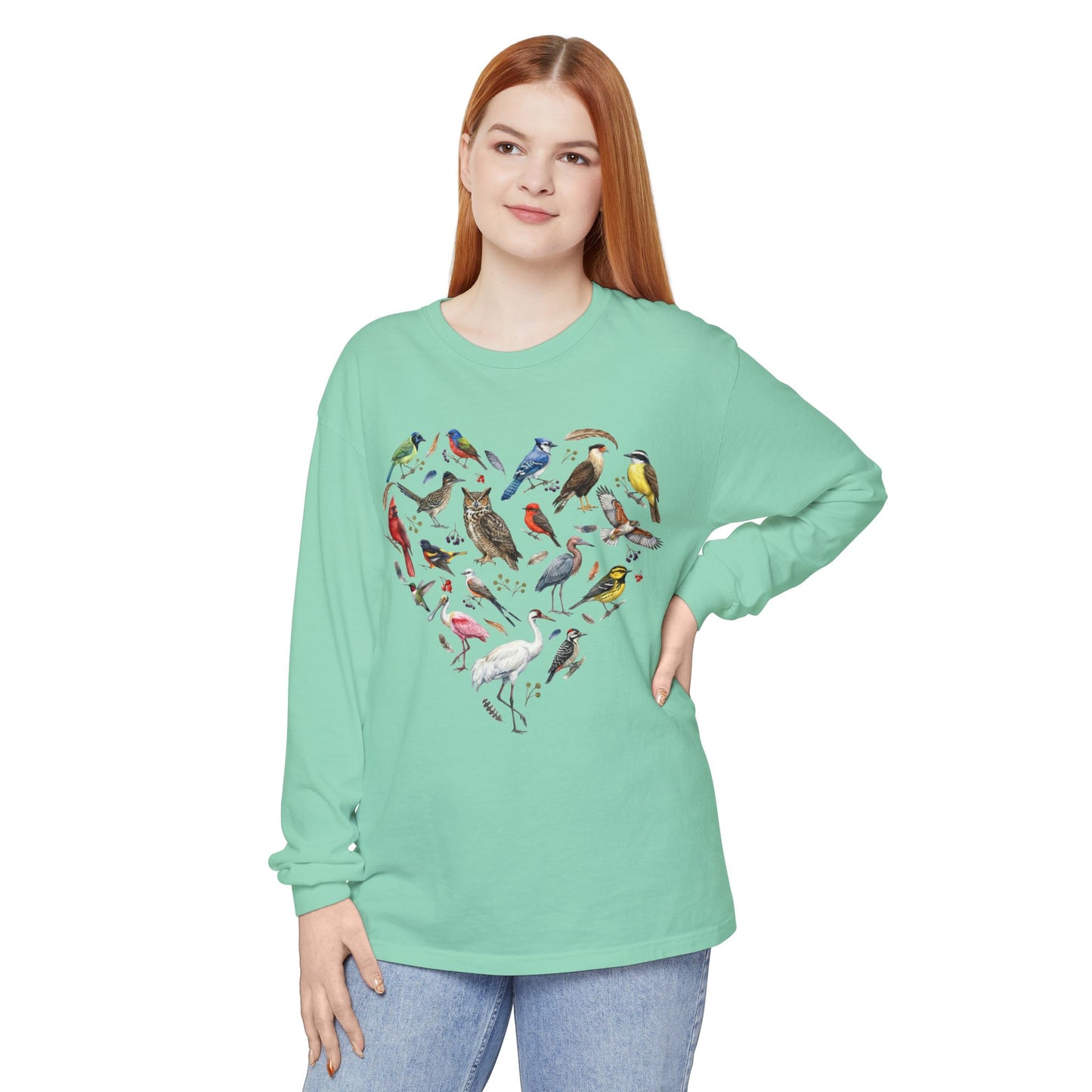 Heart of Texas Birds Long Sleeve Tee