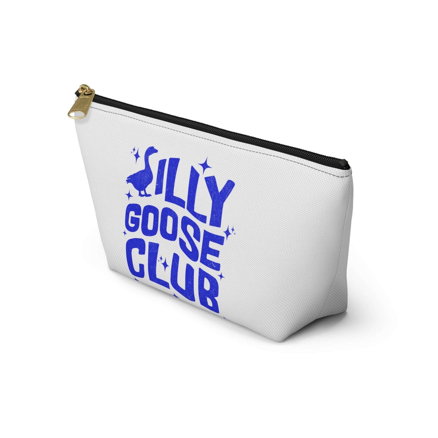 Silly Goose Club Accessory Pouch | Fun Makeup Bag | Travel Organizer | Gift for Friends | Cute Storage Solution | Quirky T-bottom Bag