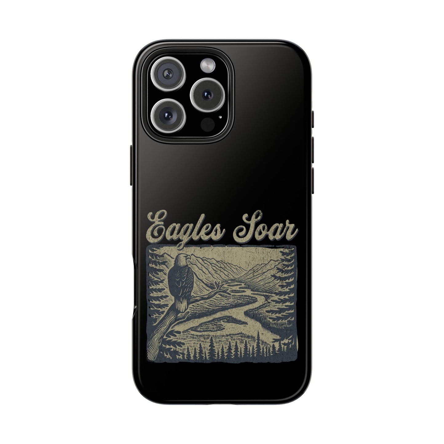 The Nerdy Birder - Eagles Soar Tough Phone Case, Nature Lover Gift, Hiking Accessory, Wildlife Enthusiast, Adventure Protection Case