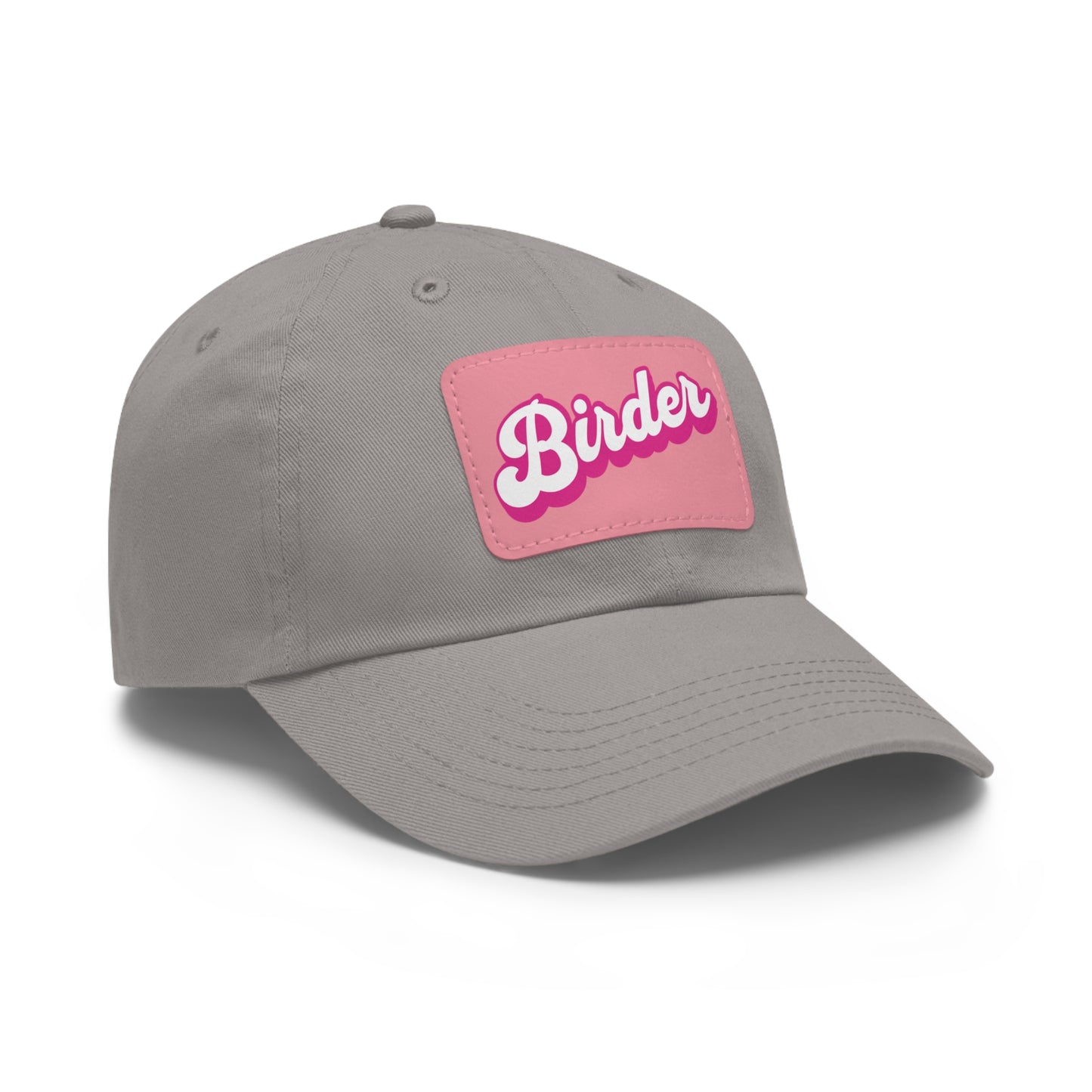 The Nerdy Birder - Birder Hat with Leather Patch for Inspired by childhood memories of playful glamour, Stylish Outdoor Cap, Gift for Bird Watching Enthusiasts, Casual Fashion Accessory