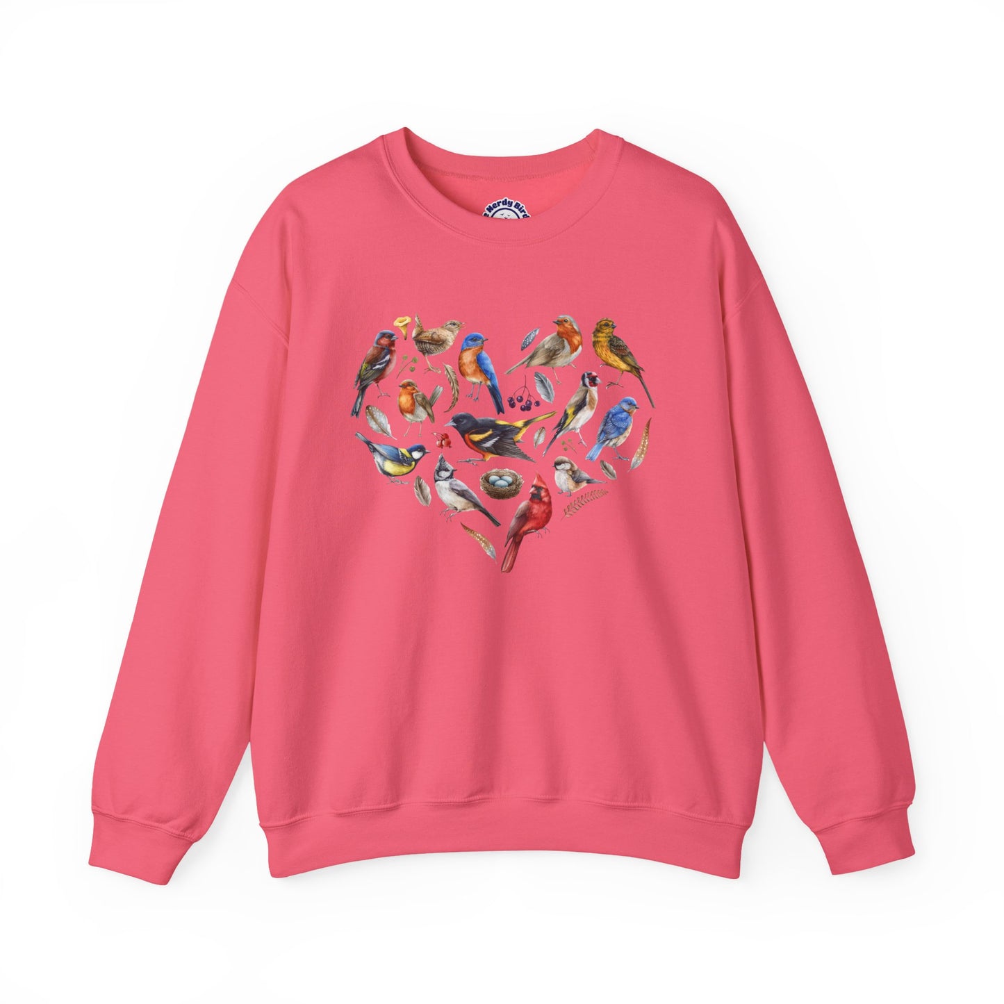 Bird Heart Graphic Unisex Crewneck Sweatshirt
