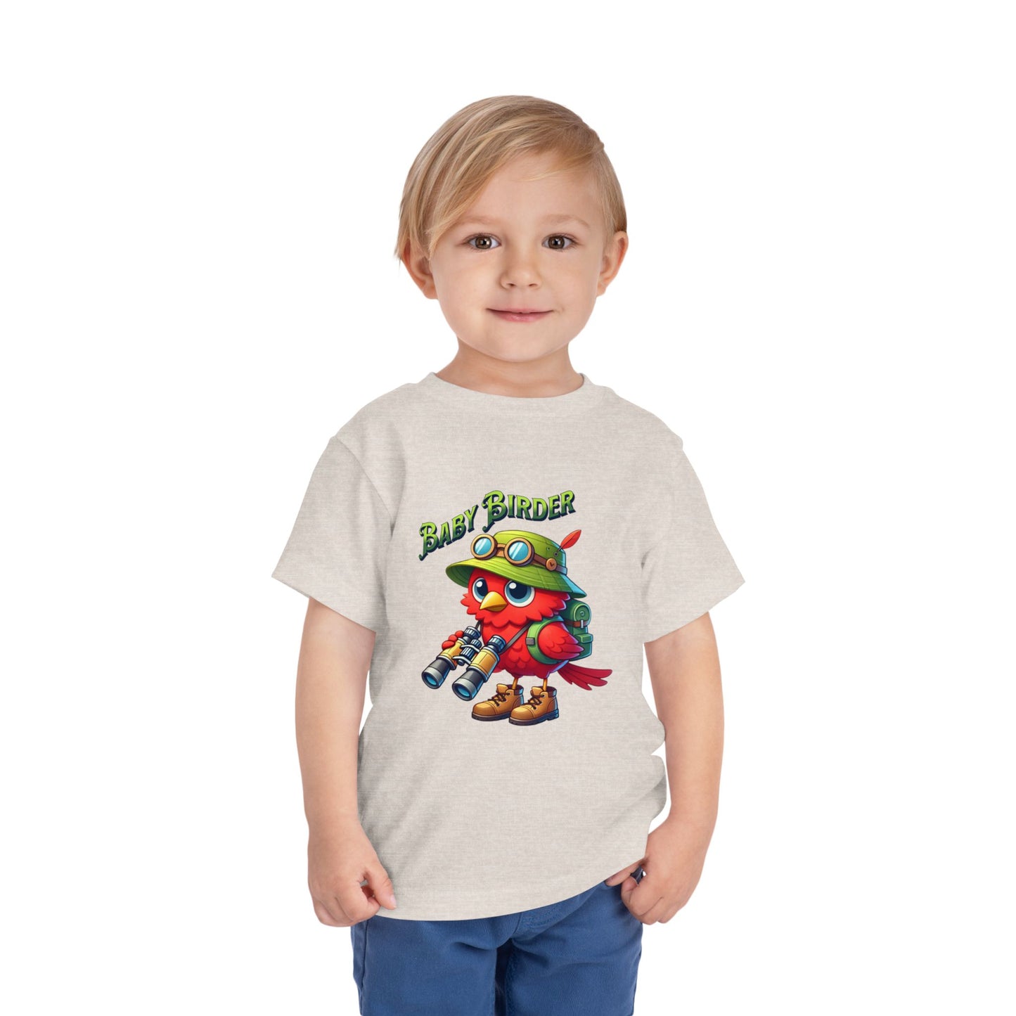 The Nerdy Birder - Cute Toddler T-Shirt with Baby Birder Tee