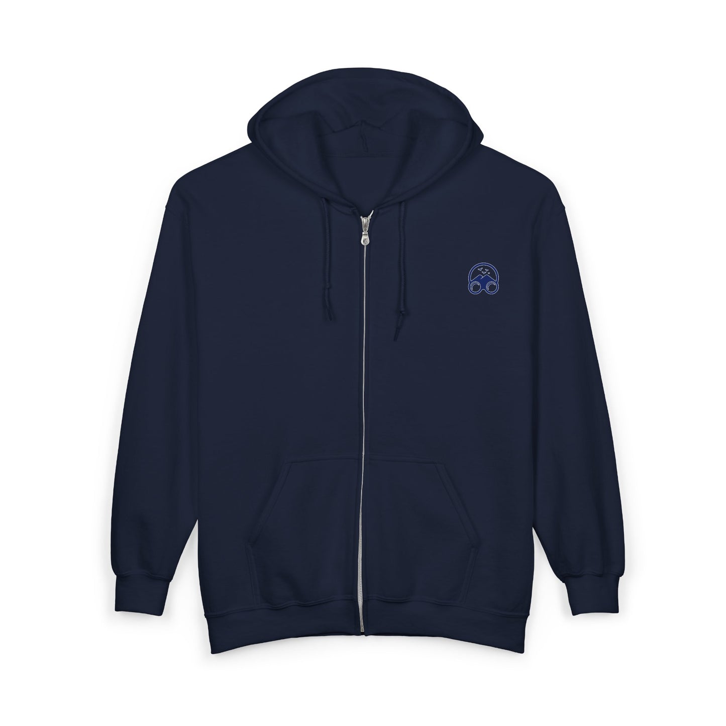 Nerdy Birder College Zip-Up Hoodie