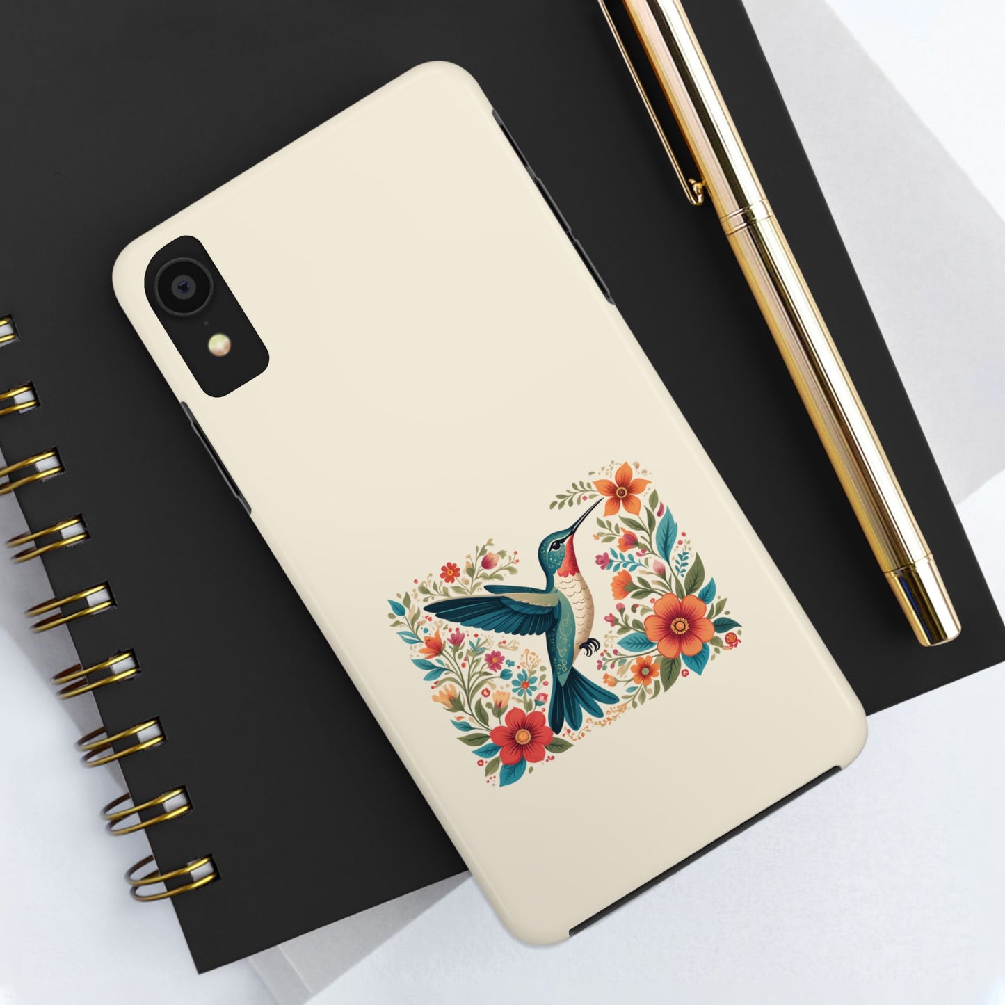 Hummingbird in Bloom Tough Phone Cases