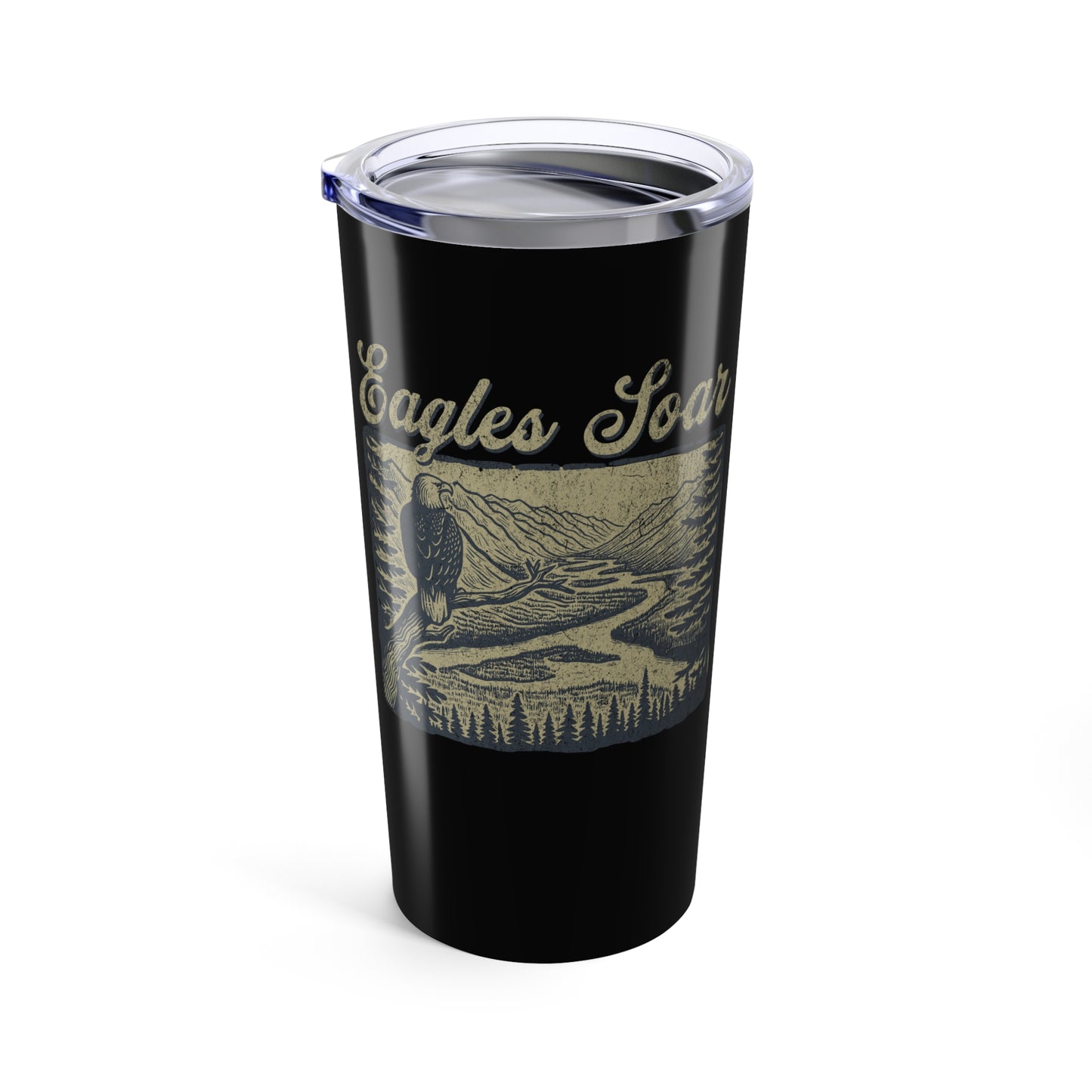 Eagles Soar 20oz Travel Tumbler - Inspirational Drinkware for Adventurers