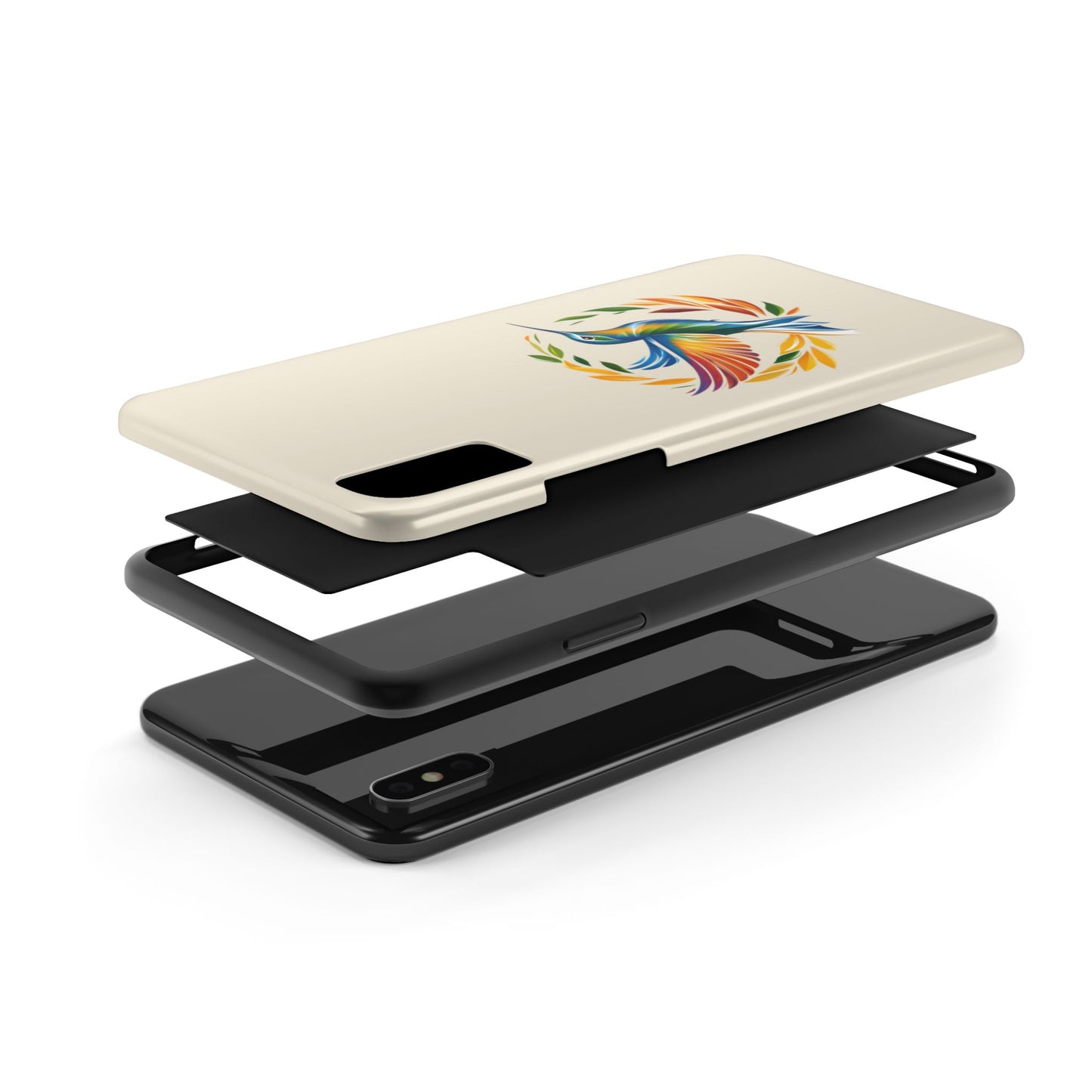 Hummingbird Rainbow Tough Phone Cases