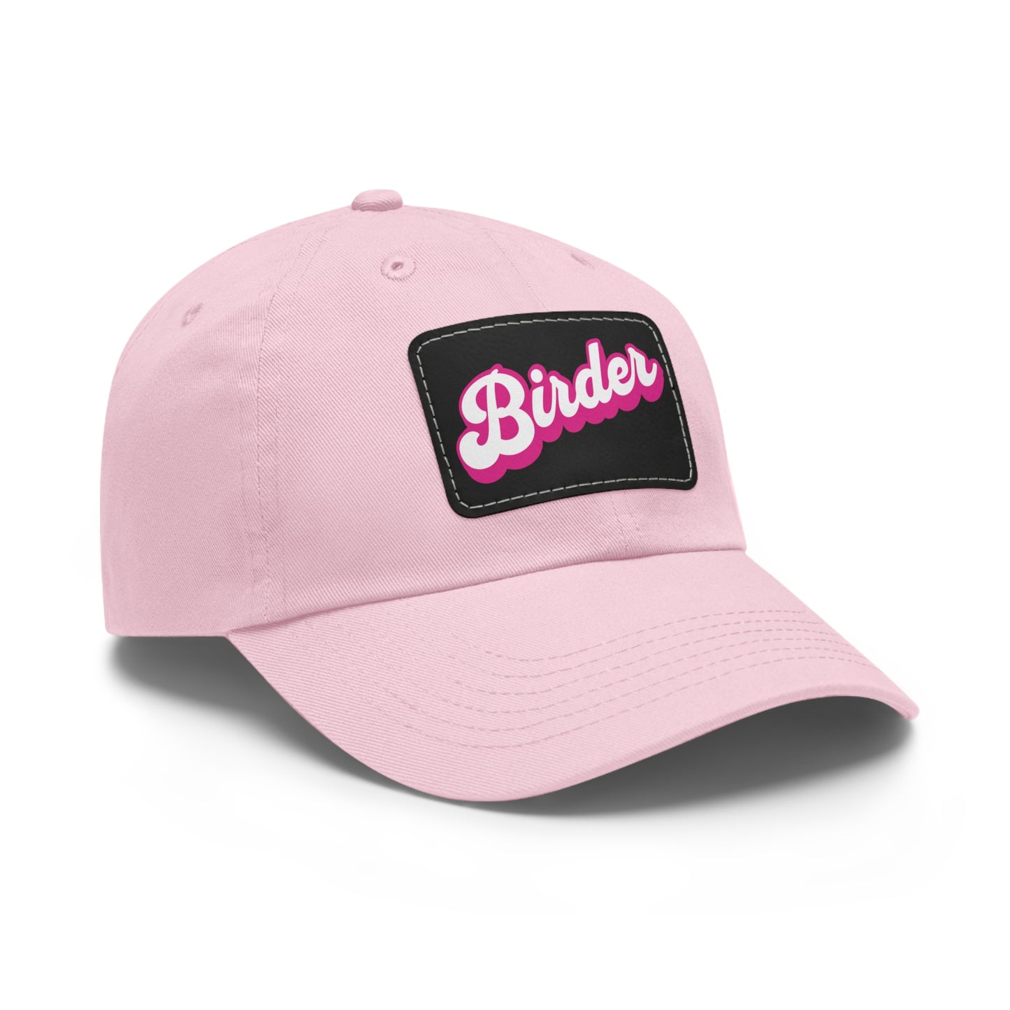 The Nerdy Birder - Birder Hat with Leather Patch for Inspired by childhood memories of playful glamour, Stylish Outdoor Cap, Gift for Bird Watching Enthusiasts, Casual Fashion Accessory