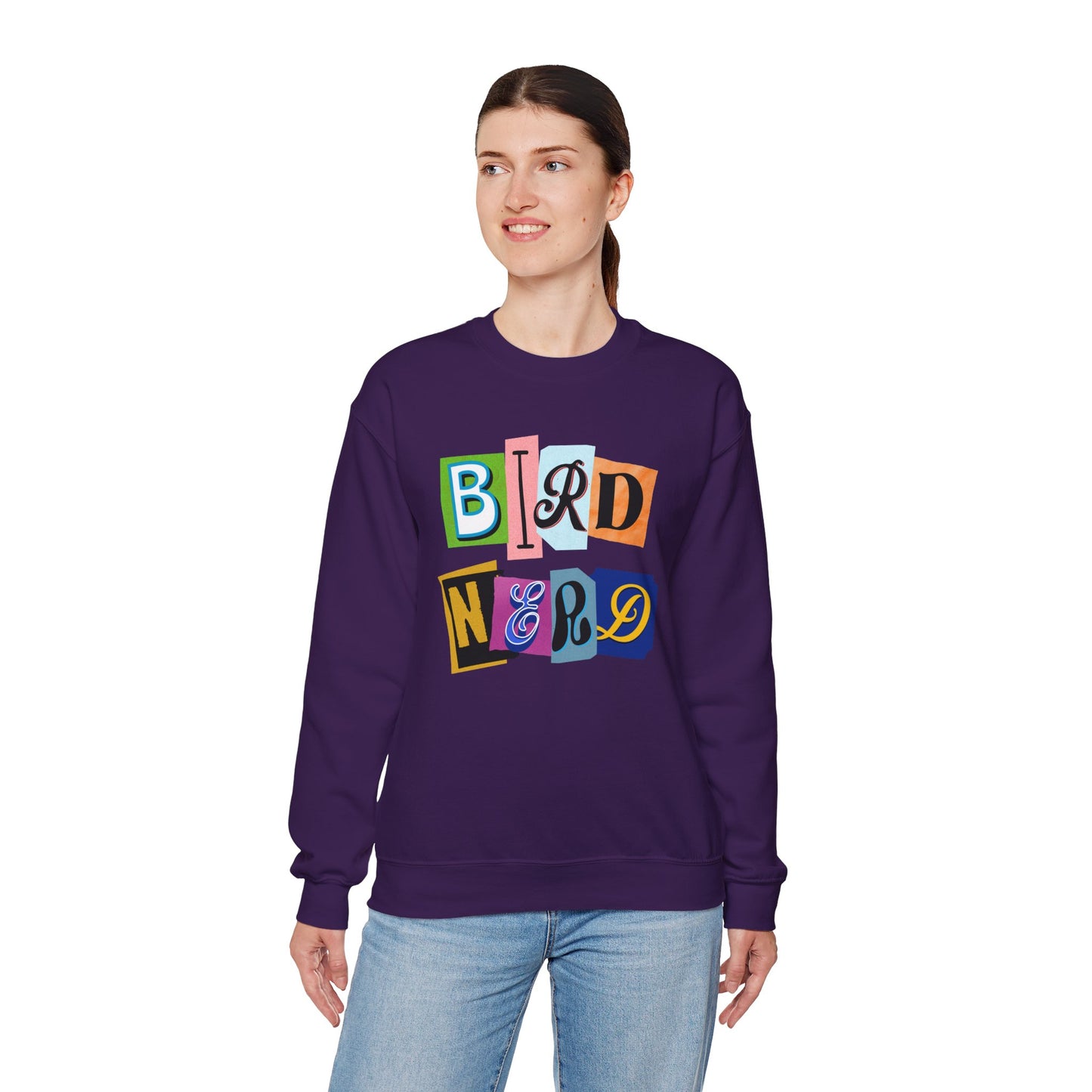 Bird Nerd Crewneck Sweatshirt - Fun Casual Wear for Bird Lovers