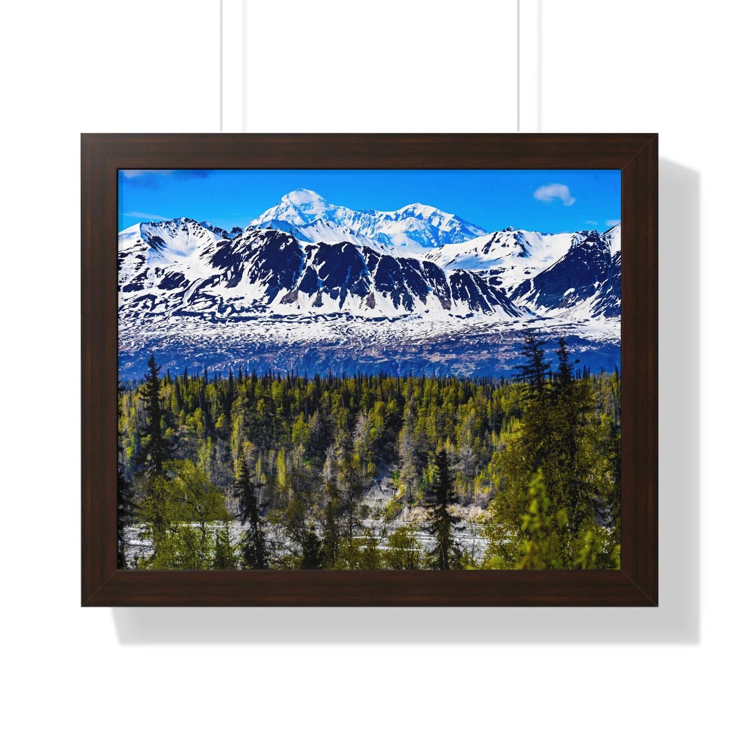 Mountain Landscape Framed Poster, Scenic Wall Art, Nature Decor, Gift for Outdoor Lovers, Home Office Artwork, Nature