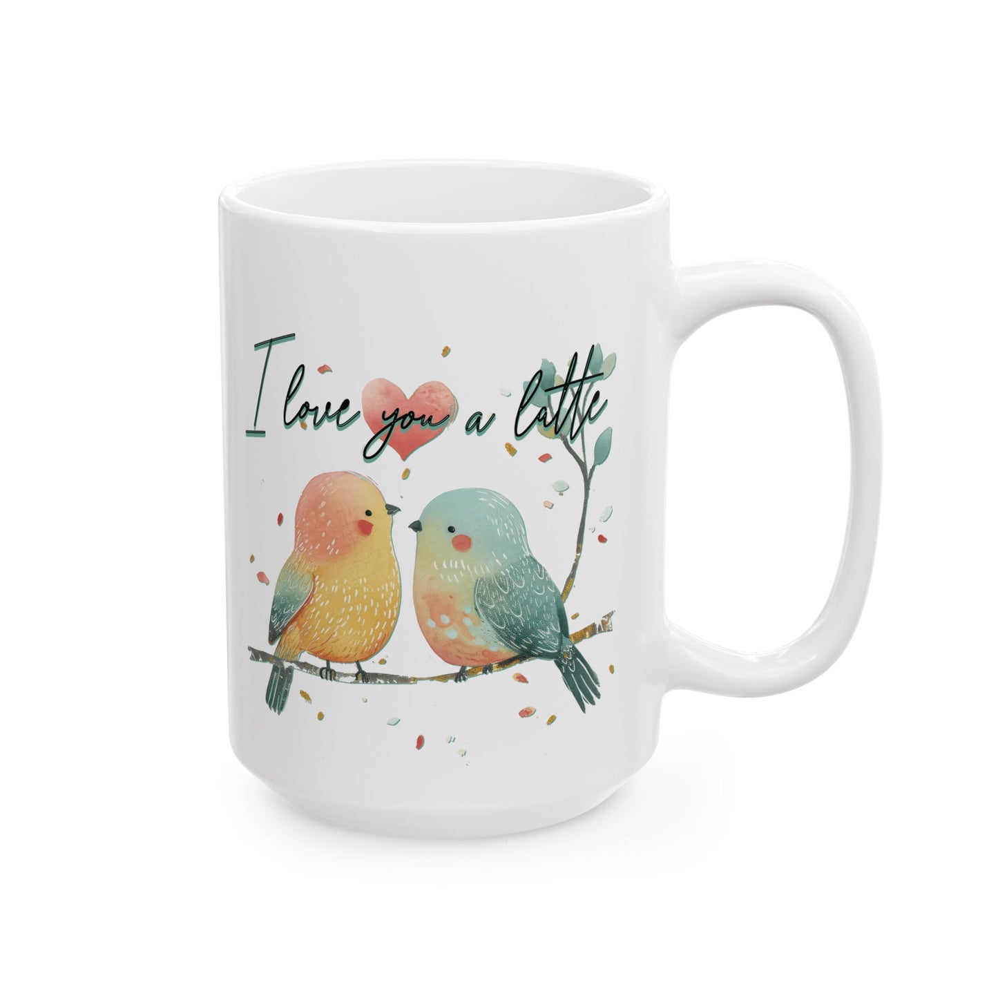 Inspirational Bird Ceramic Mug - "I Love You a Little" - Perfect Gift for Nature Lovers