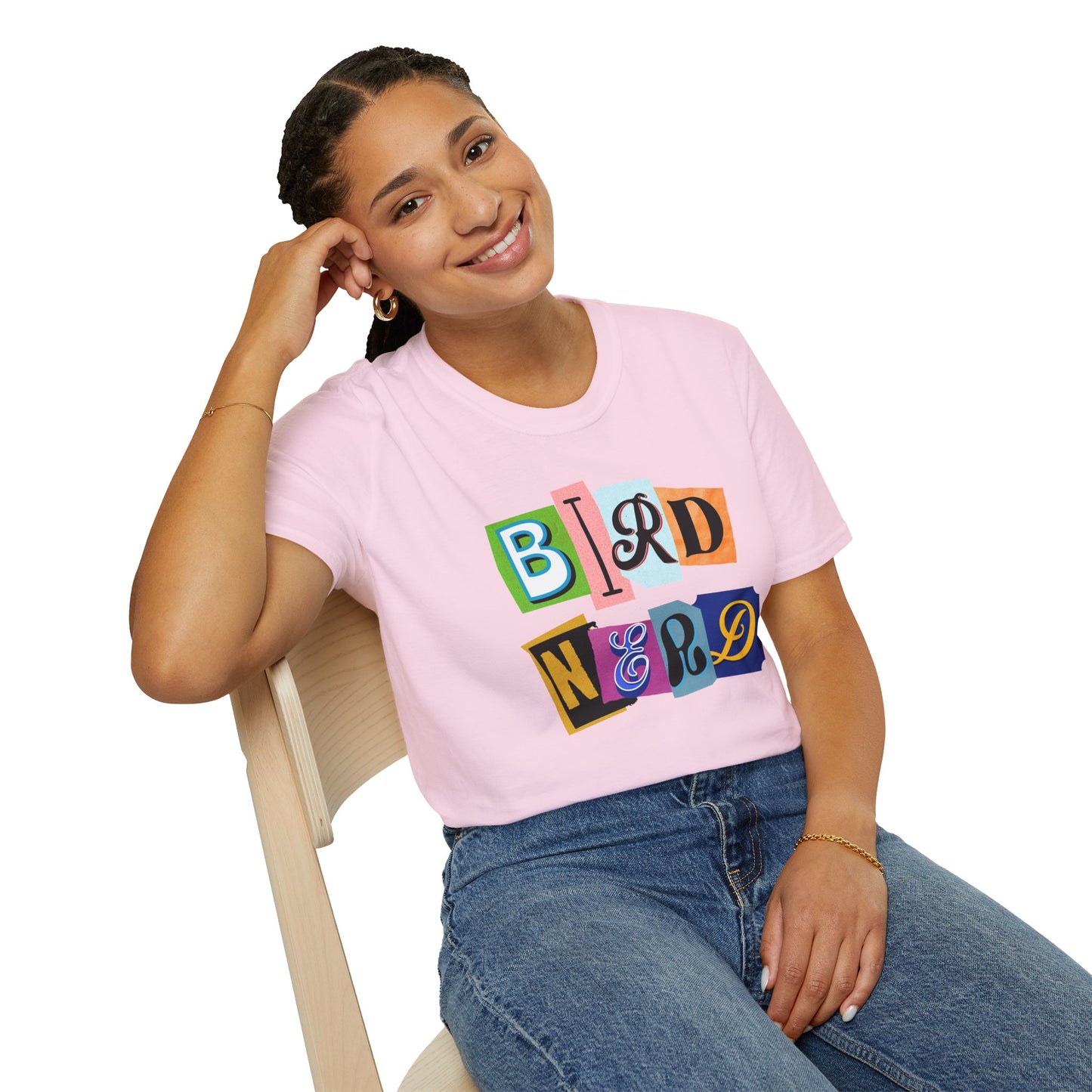 Bird Nerd Unisex Softstyle T-Shirt - Fun & Quirky Tee