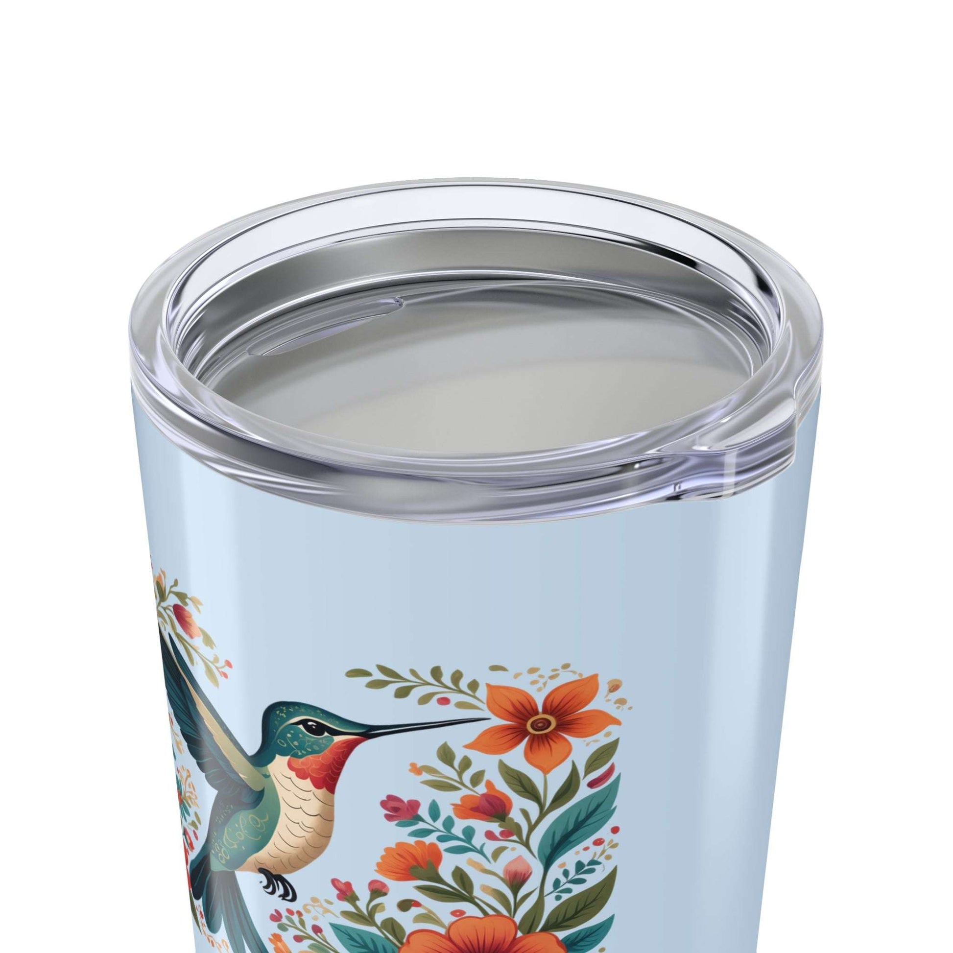 Hummingbird in Bloom Blue 20oz Tumbler