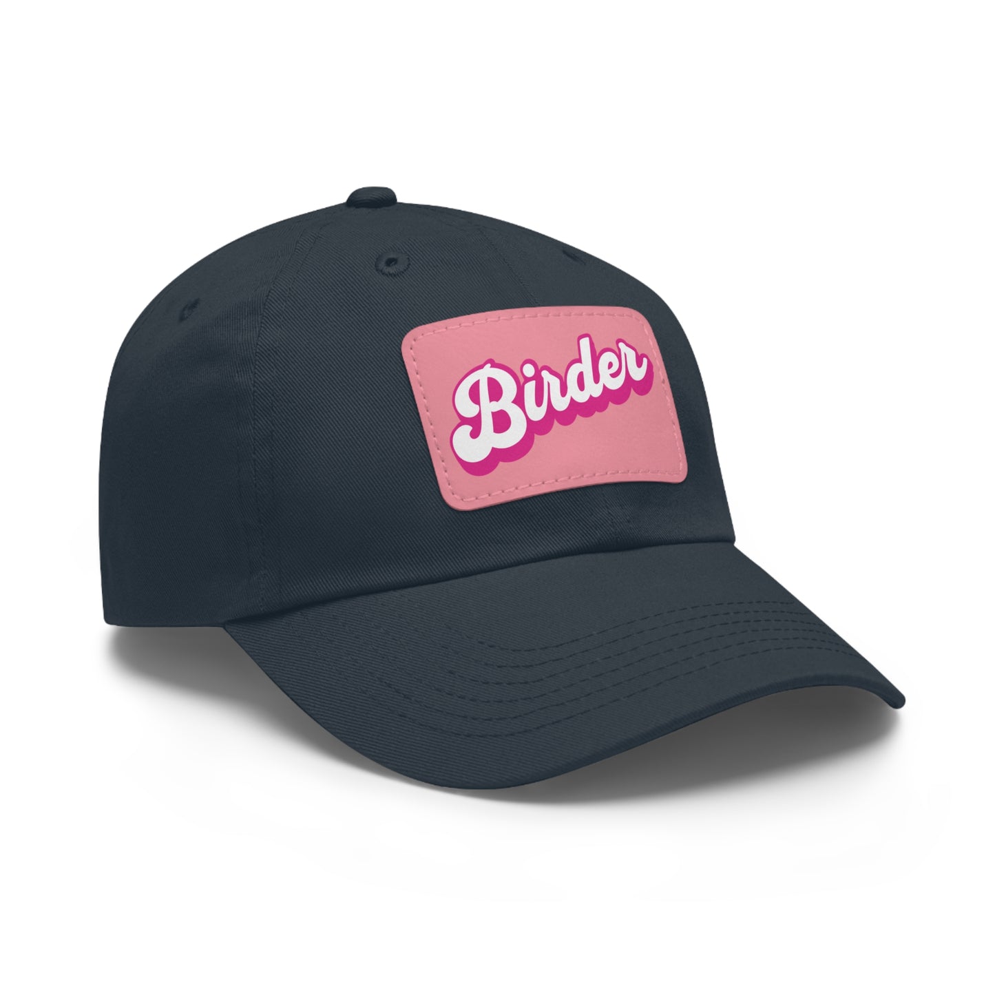 The Nerdy Birder - Birder Hat with Leather Patch for Inspired by childhood memories of playful glamour, Stylish Outdoor Cap, Gift for Bird Watching Enthusiasts, Casual Fashion Accessory