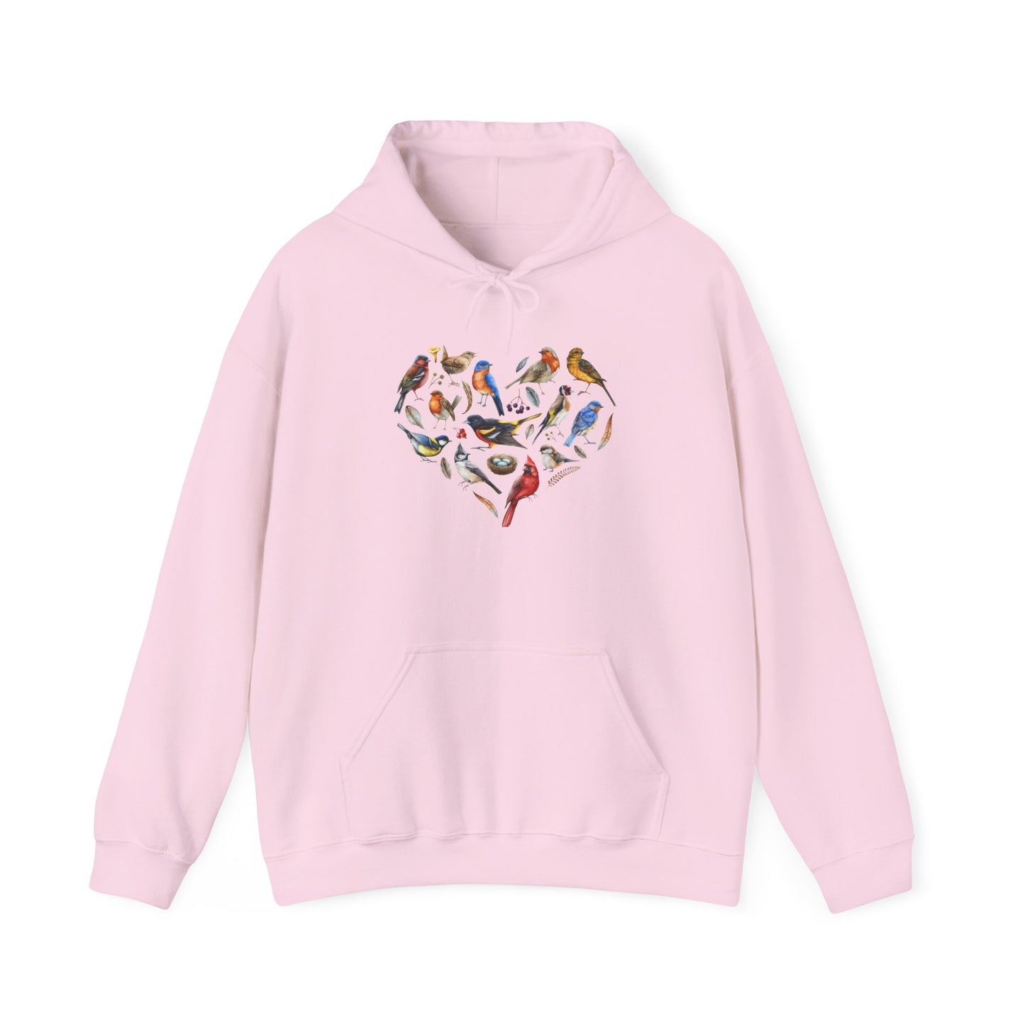 Bird Heart Unisex Hoodie - Cozy Sweatshirt for Nature Lovers