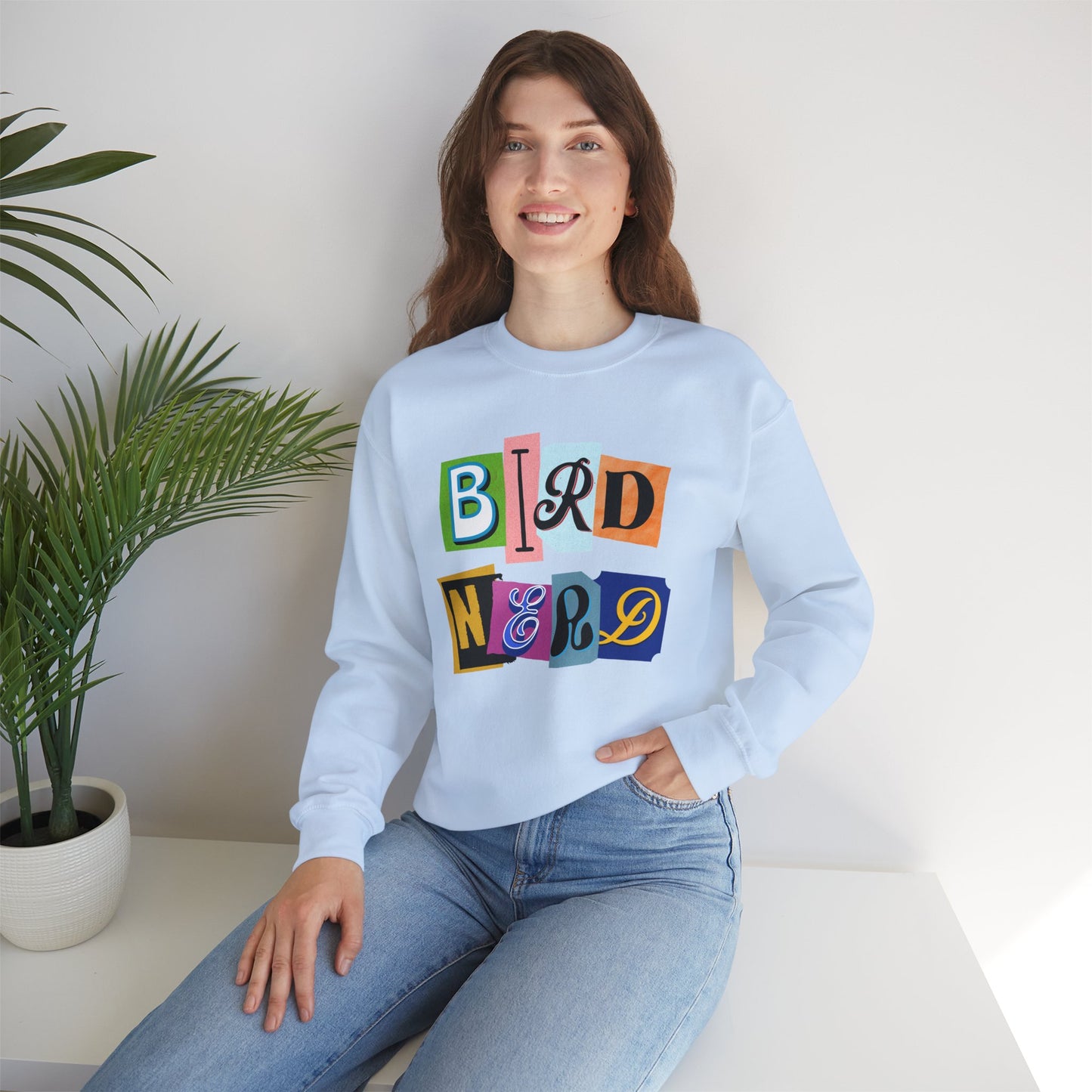 Bird Nerd Crewneck Sweatshirt - Fun Casual Wear for Bird Lovers