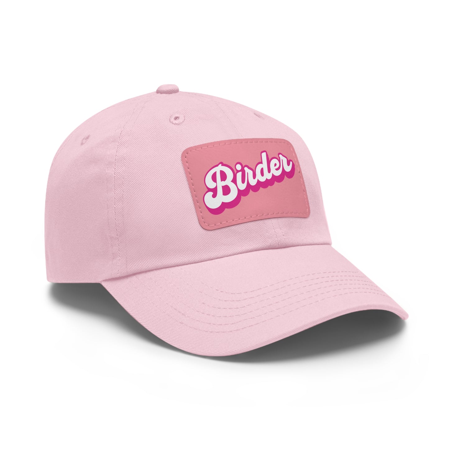 The Nerdy Birder - Birder Hat with Leather Patch for Inspired by childhood memories of playful glamour, Stylish Outdoor Cap, Gift for Bird Watching Enthusiasts, Casual Fashion Accessory