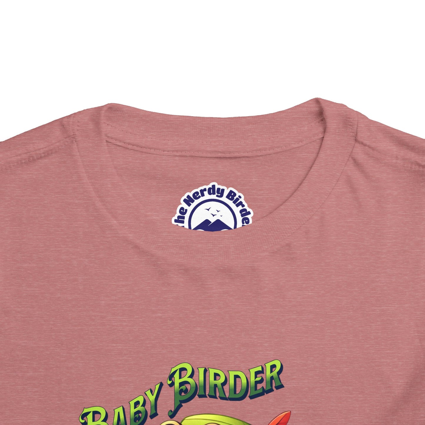 The Nerdy Birder - Cute Toddler T-Shirt with Baby Birder Tee