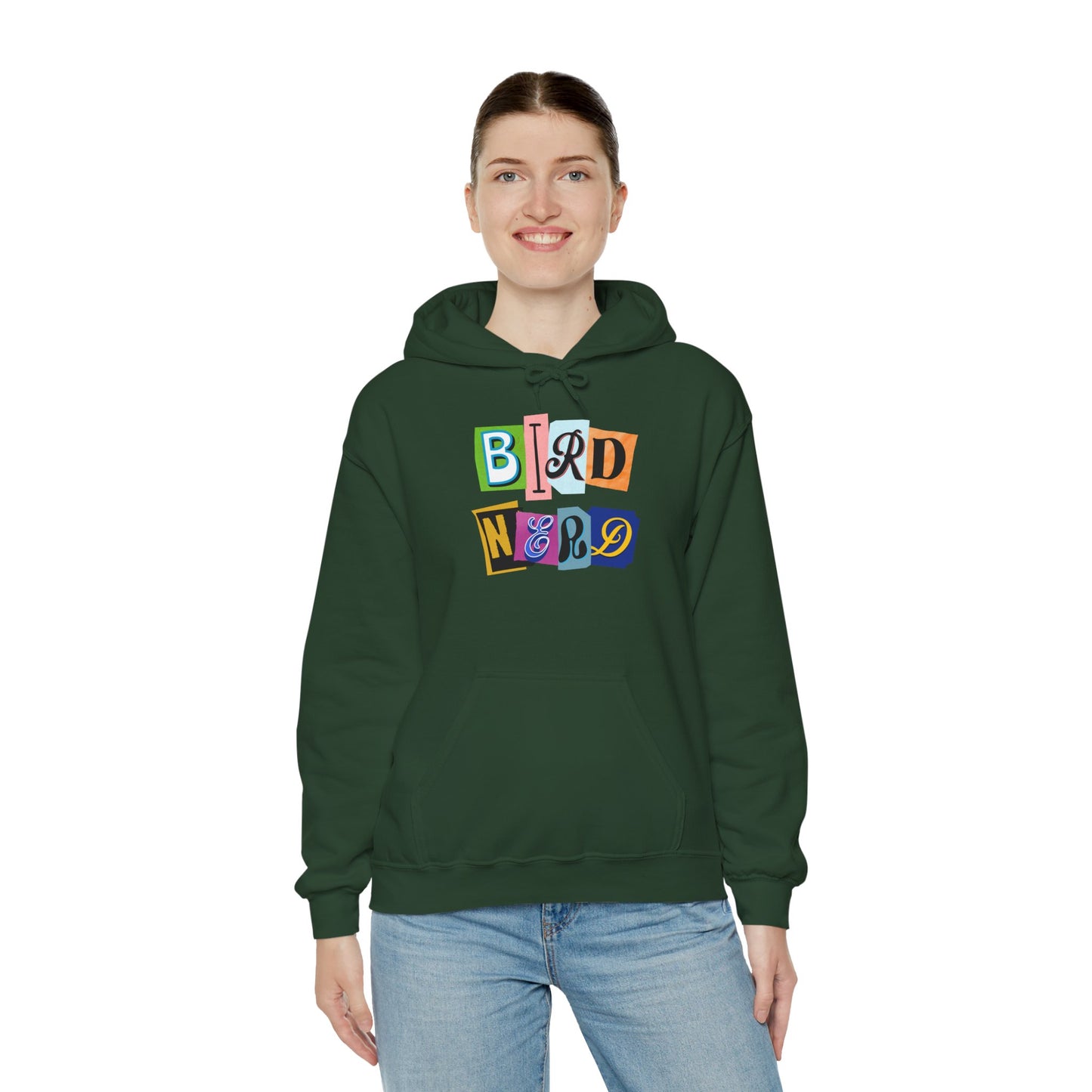 Bird Nerd Unisex Hooded Sweatshirt - Cozy Gift for Birdwatchers, Nature Lovers, Casual Style, Eco-Friendly, Every Day Wear