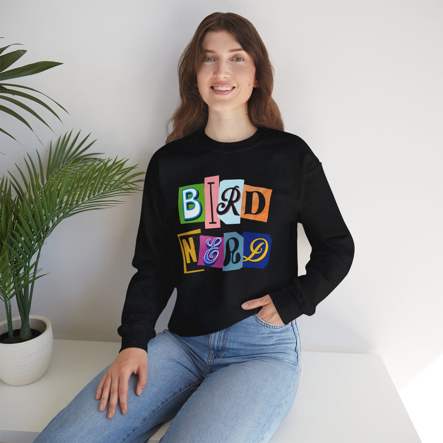 Bird Nerd Crewneck Sweatshirt - Fun Casual Wear for Bird Lovers
