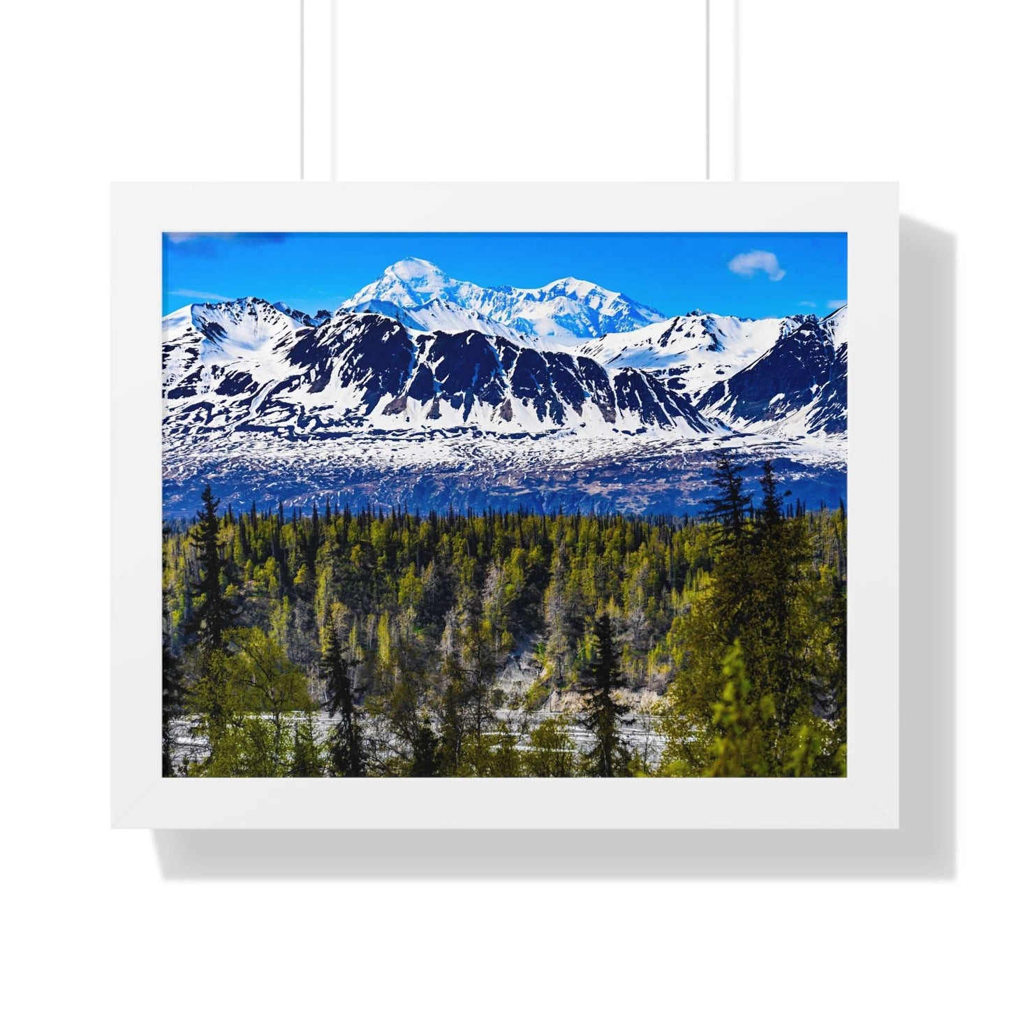 Mountain Landscape Framed Poster, Scenic Wall Art, Nature Decor, Gift for Outdoor Lovers, Home Office Artwork, Nature