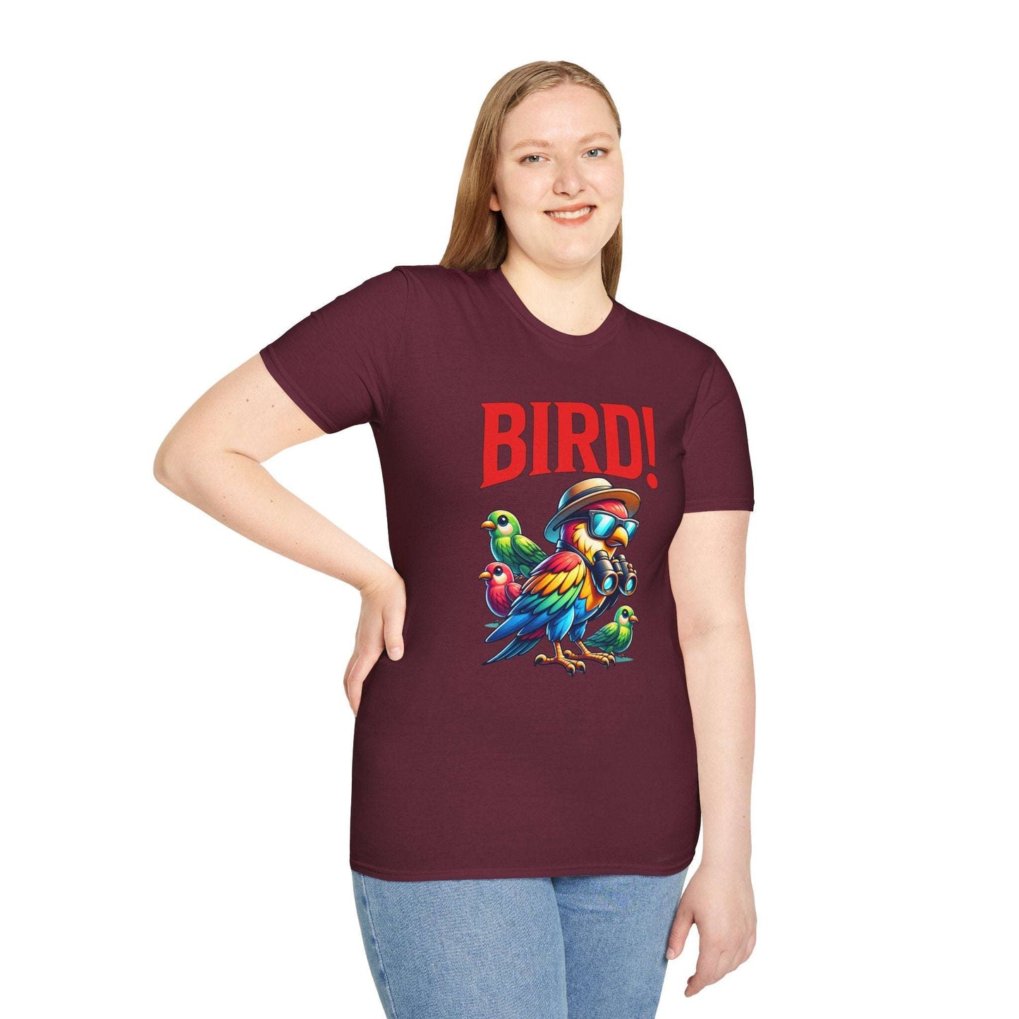 Colorful BIRD! Unisex Softstyle T-Shirt
