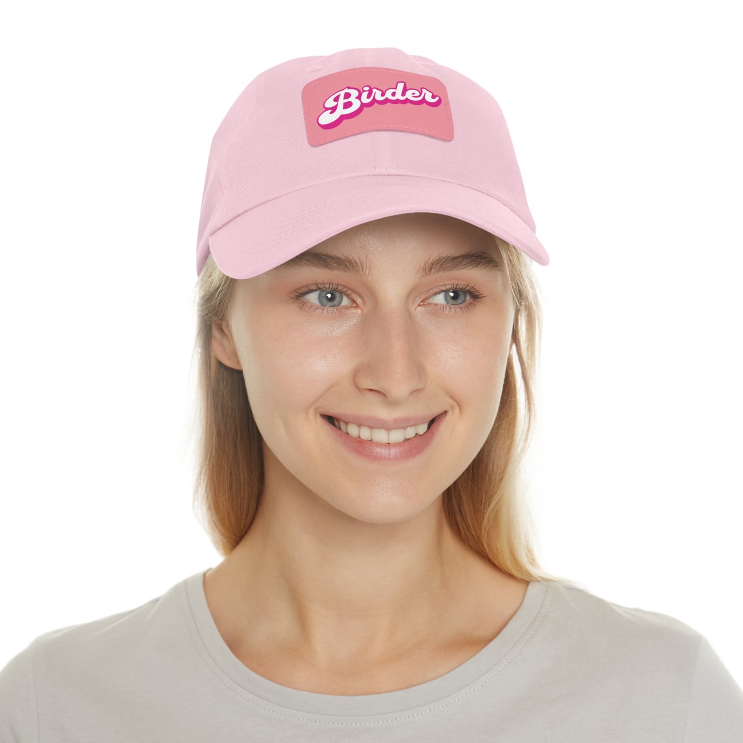 The Nerdy Birder - Birder Hat with Leather Patch for Inspired by childhood memories of playful glamour, Stylish Outdoor Cap, Gift for Bird Watching Enthusiasts, Casual Fashion Accessory