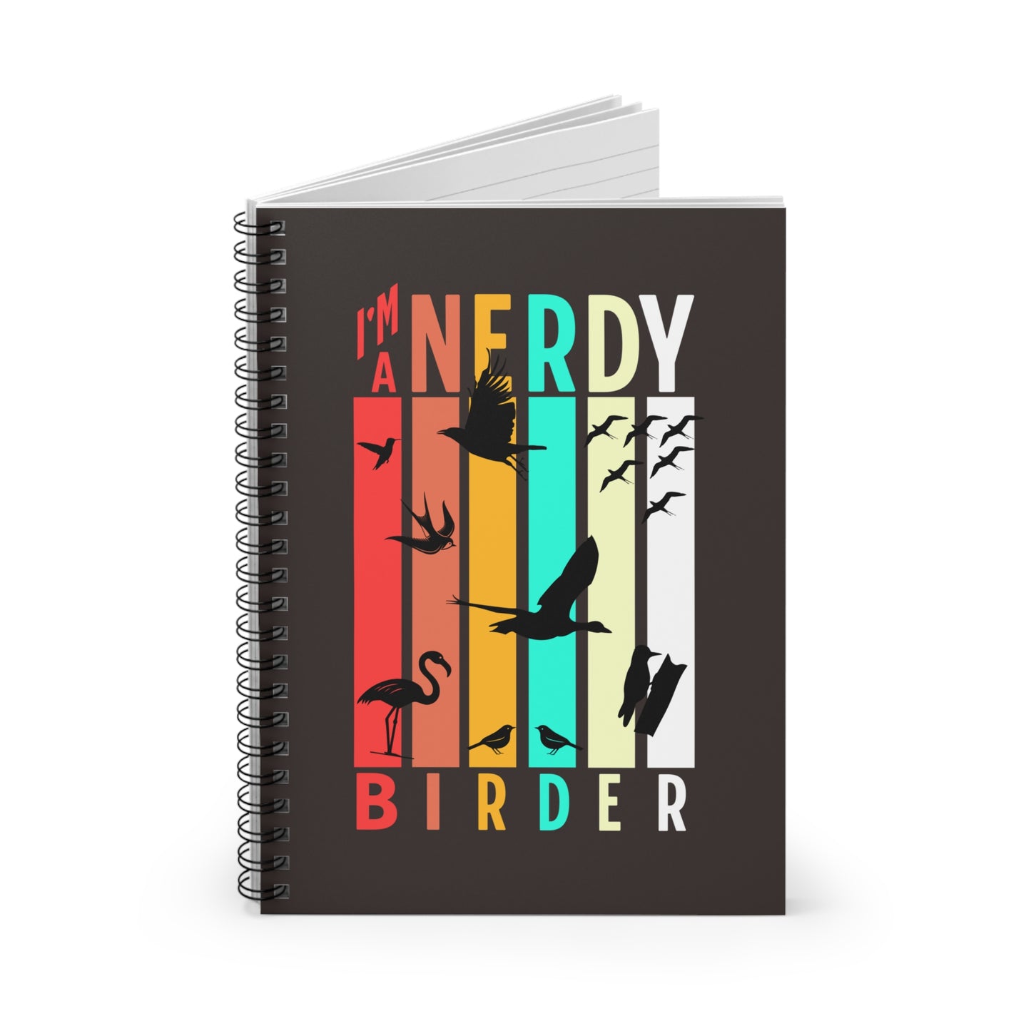 I'm A Nerdy Birder Spiral Notebook - Perfect for Birdwatching Lovers, Journaling, Gifts, School, Nature Lovers