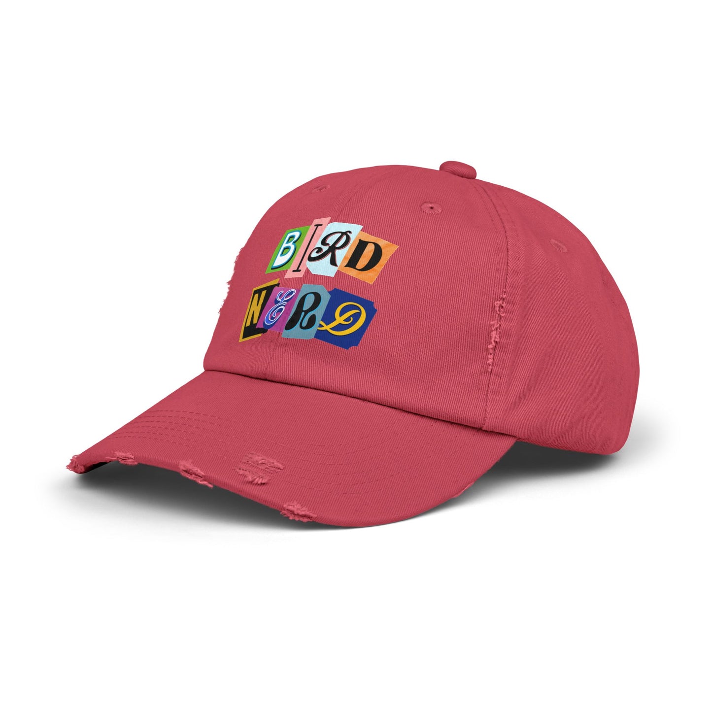 Bird Nerd Playful Unisex Distressed Cap - Perfect for Bird Lovers & Nerds