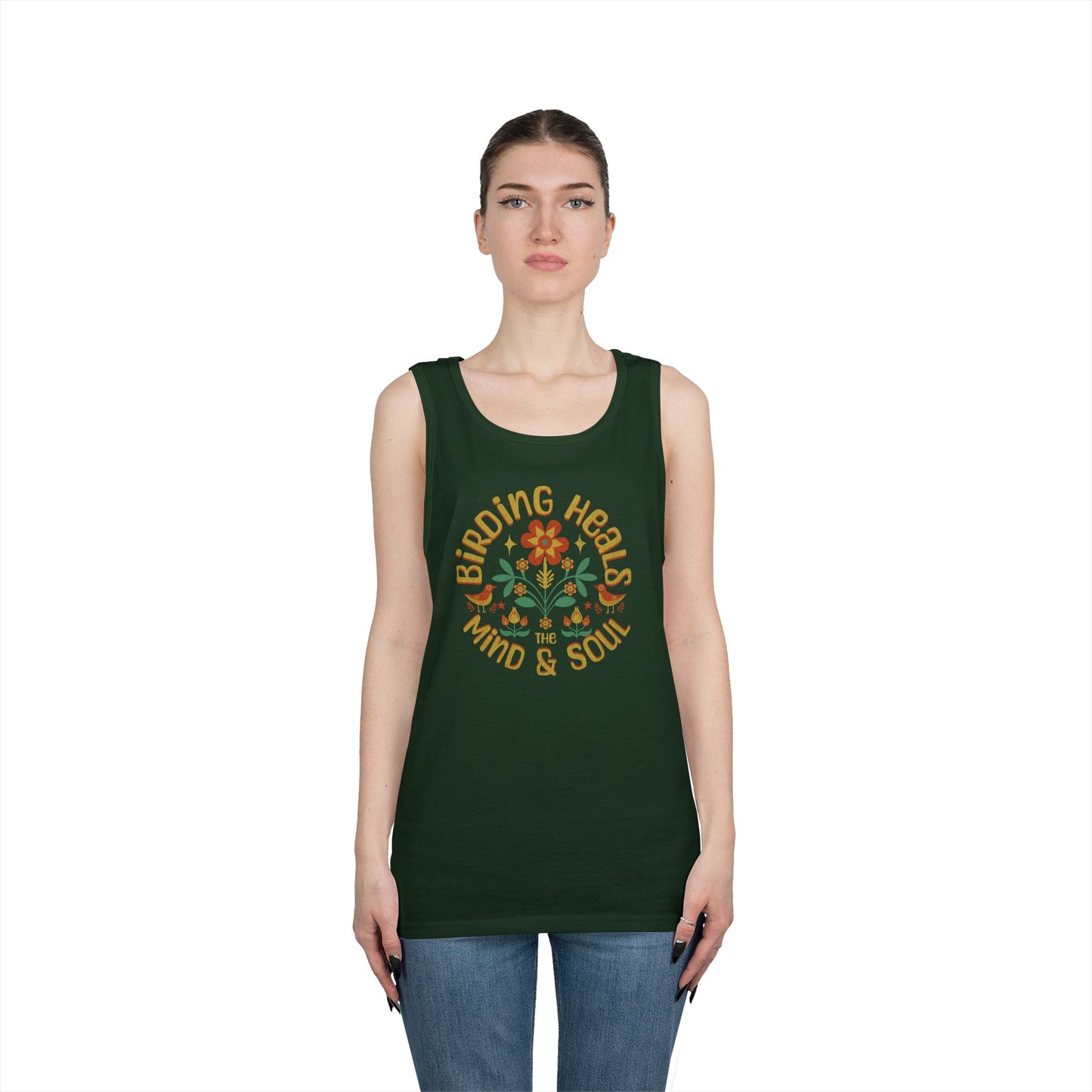 Birding Heals Tank Top, Gift for Bird Lovers