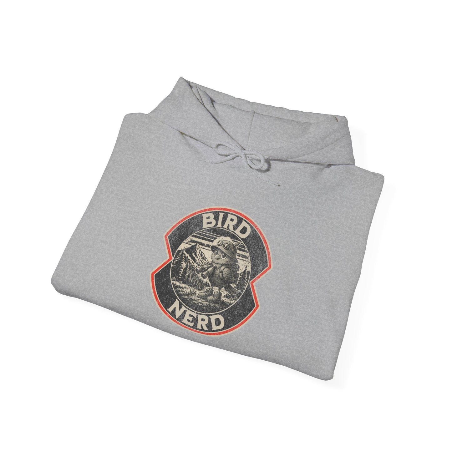 Vintage Bird Nerd Unisex Hooded Sweatshirt