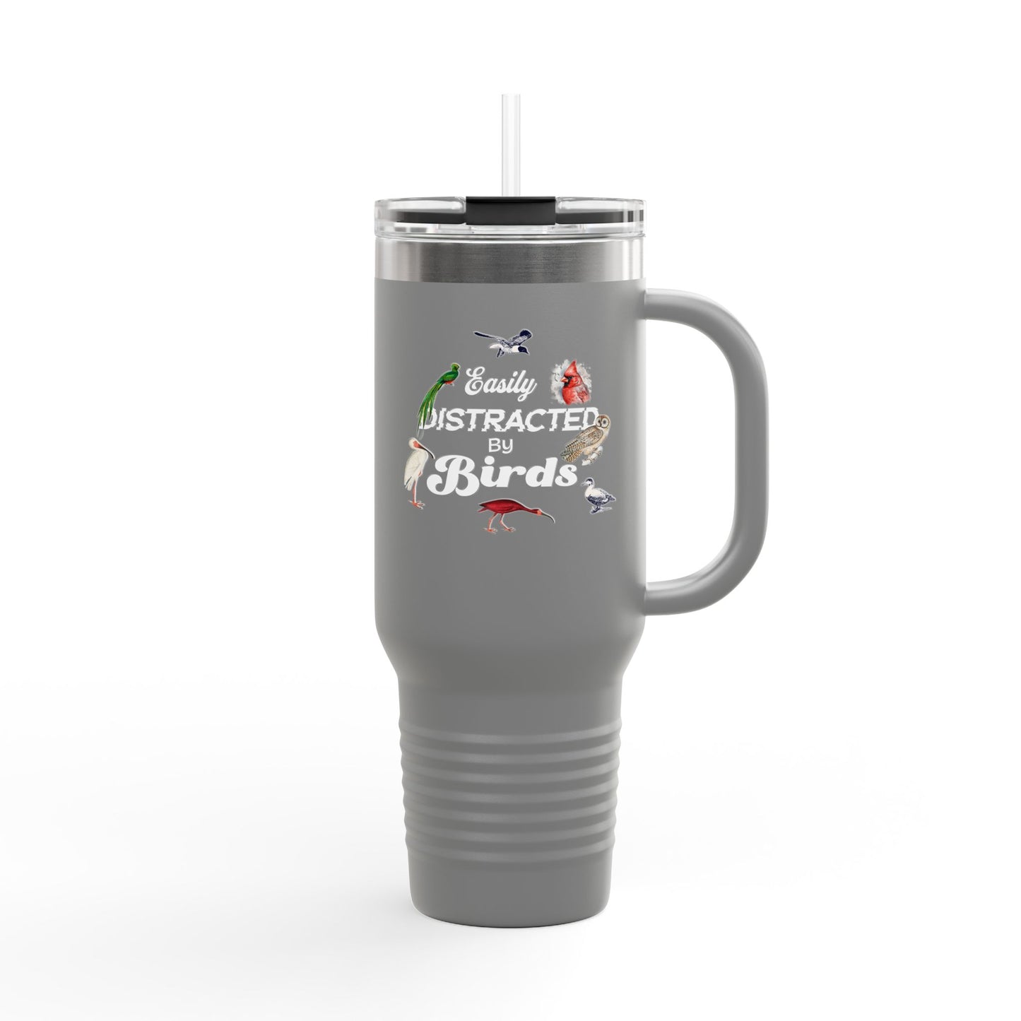 Easily Distracted by Birds Insulated Travel Mug - 40oz Adventure Companion