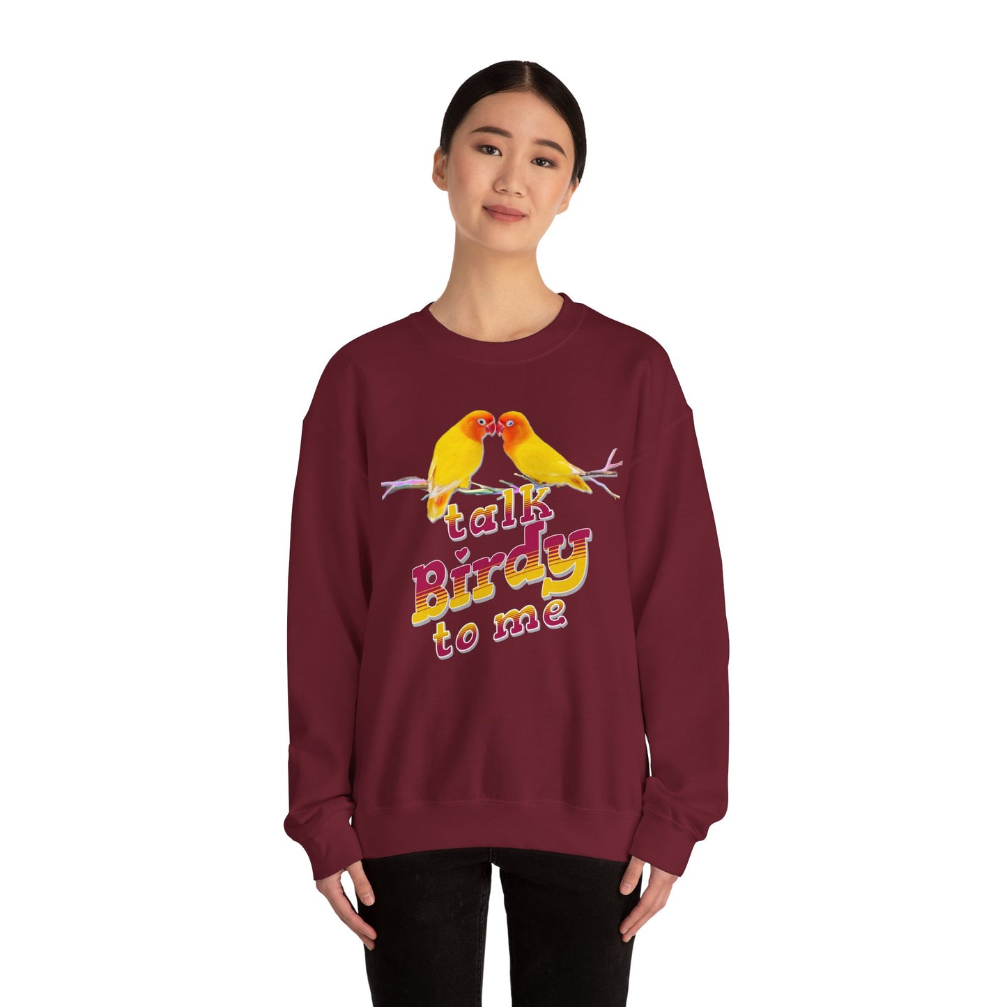 Talk Birdy to Me Unisex Heavy Blend Crewneck Sweatshirt