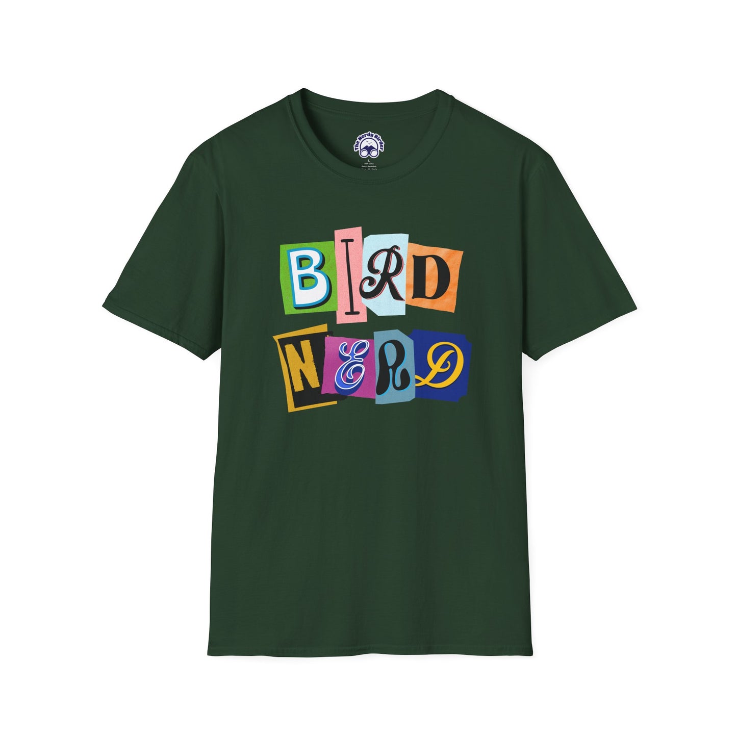 Bird Nerd Unisex Softstyle T-Shirt - Fun & Quirky Tee