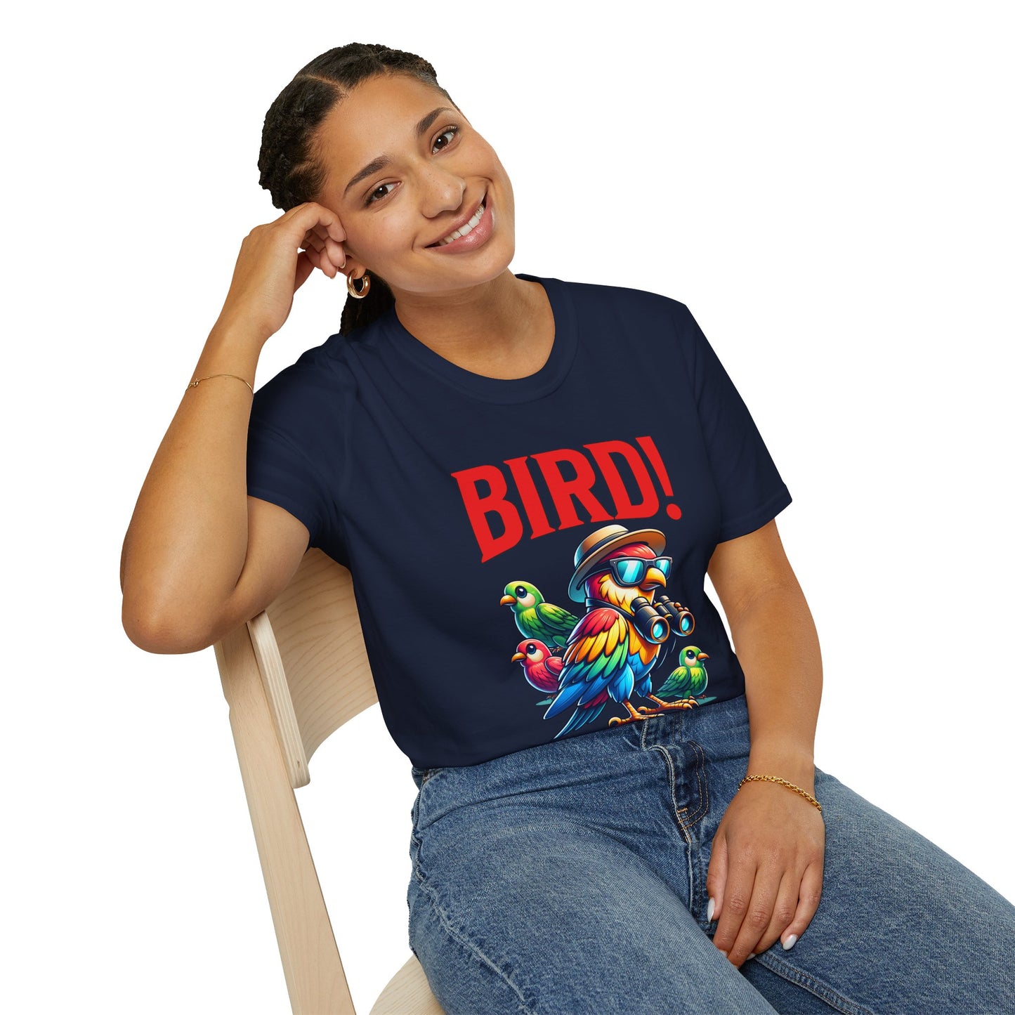 Colorful BIRD! Unisex Softstyle T-Shirt