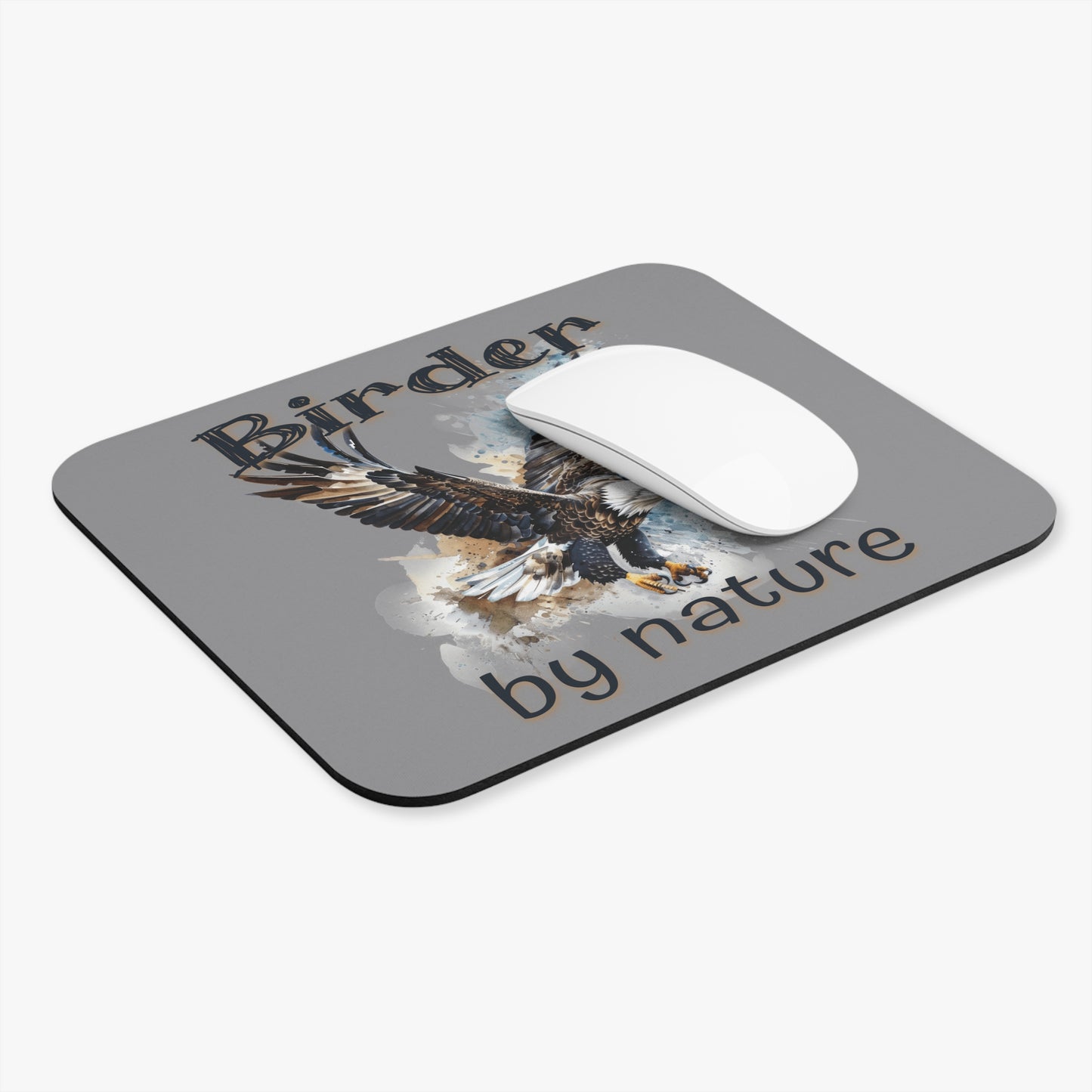 Eagle Birder By Nature Birding Mouse Pad - Perfect Gift for Nature Lovers & Birdwatchers