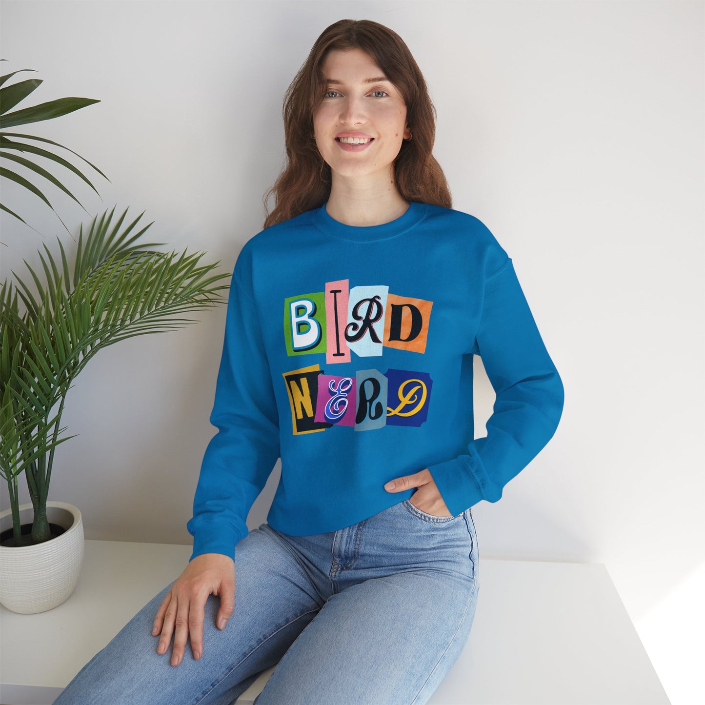 Bird Nerd Crewneck Sweatshirt - Fun Casual Wear for Bird Lovers