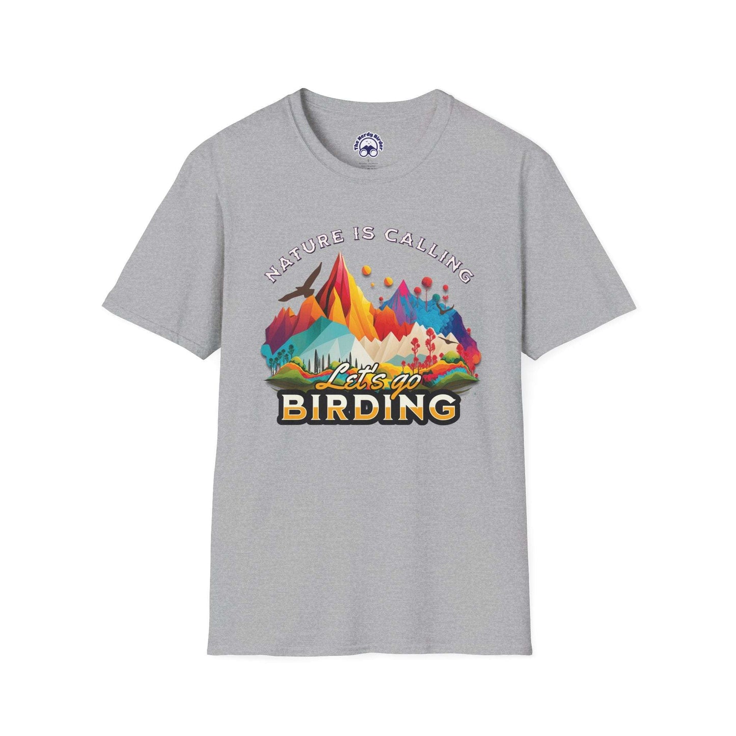 Nature Is Calling Birding Unisex Softstyle T-Shirt
