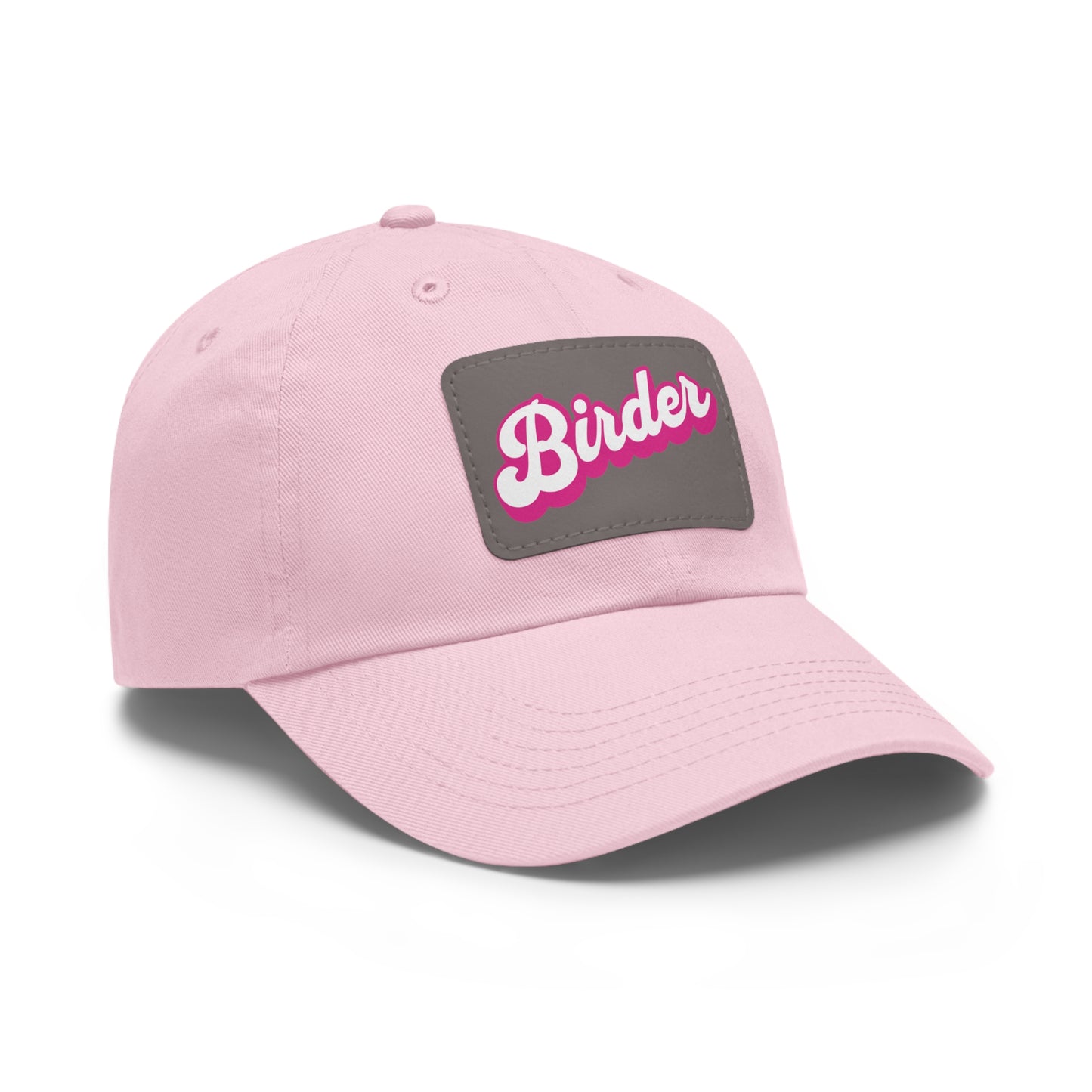The Nerdy Birder - Birder Hat with Leather Patch for Inspired by childhood memories of playful glamour, Stylish Outdoor Cap, Gift for Bird Watching Enthusiasts, Casual Fashion Accessory