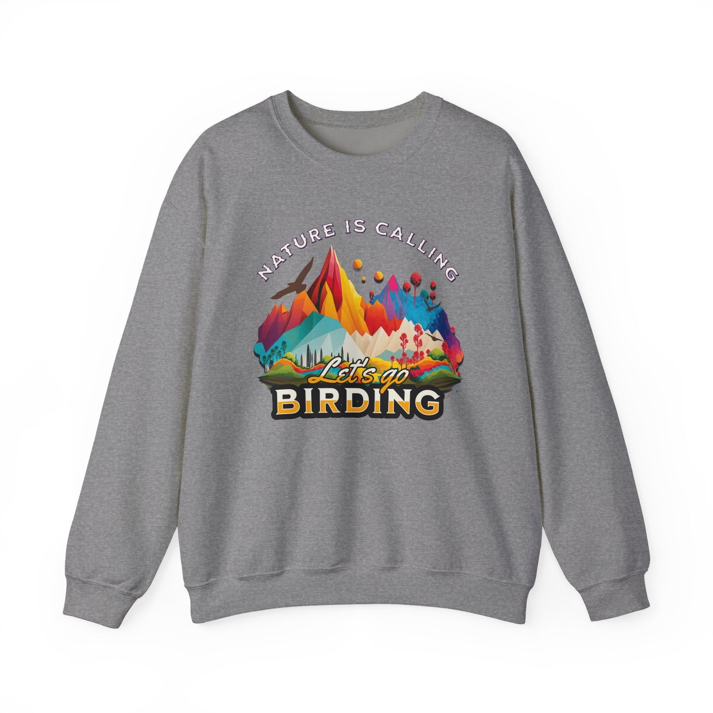 Nature is Calling Birding Sweatshirt | Unisex Heavy Blend™ Crewneck for Outdoor Lovers